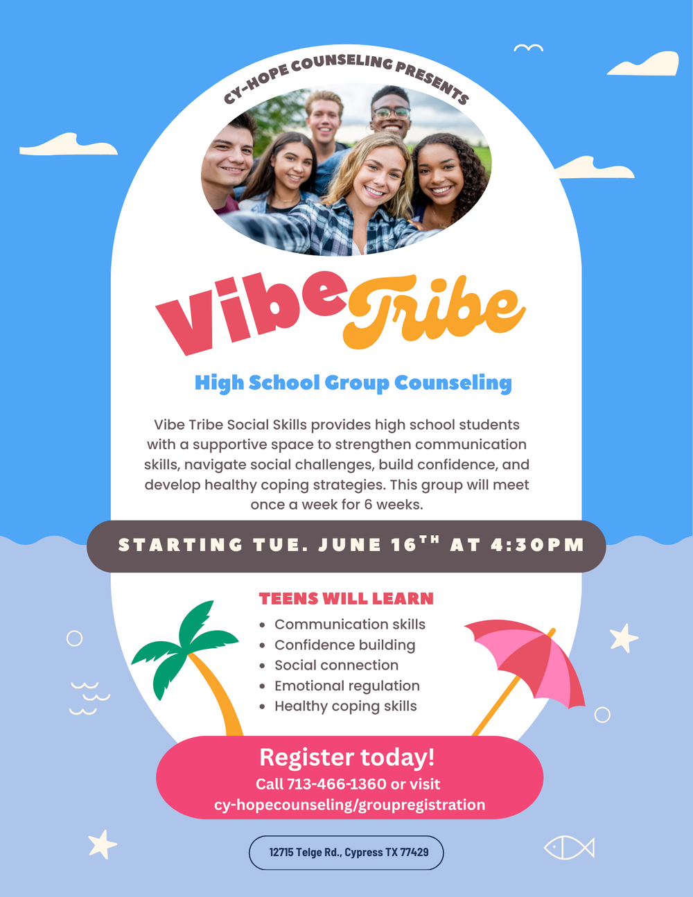 Vibe Tribe – Social Skills (High School Group Counseling)