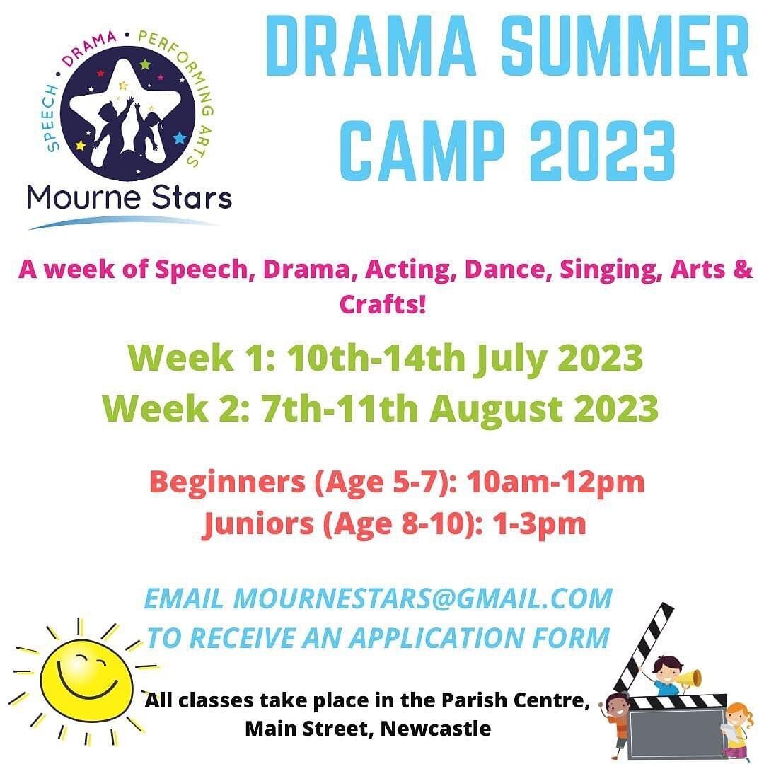 🌟Wow!! The Drama Summer Camp is proving to be VERY popular! I have put below the availability at the moment. If you have been sent the registration form via email, please ensure you fill this in ASAP so your child&rsquo;s place is secured. I&rsquo;m