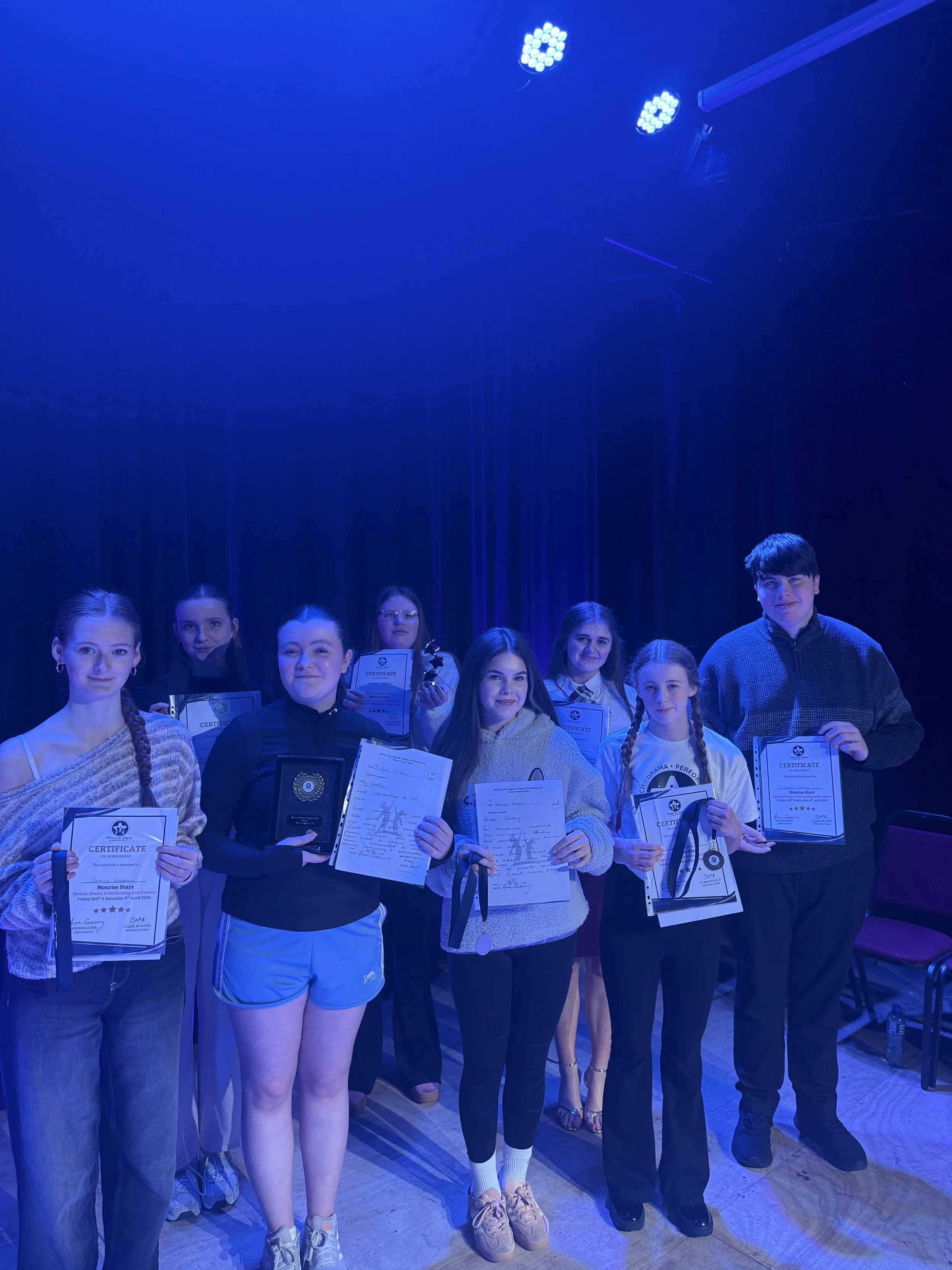 All of the young actors aged 14-18 who took part in the acting section on Friday 3rd April.jpeg