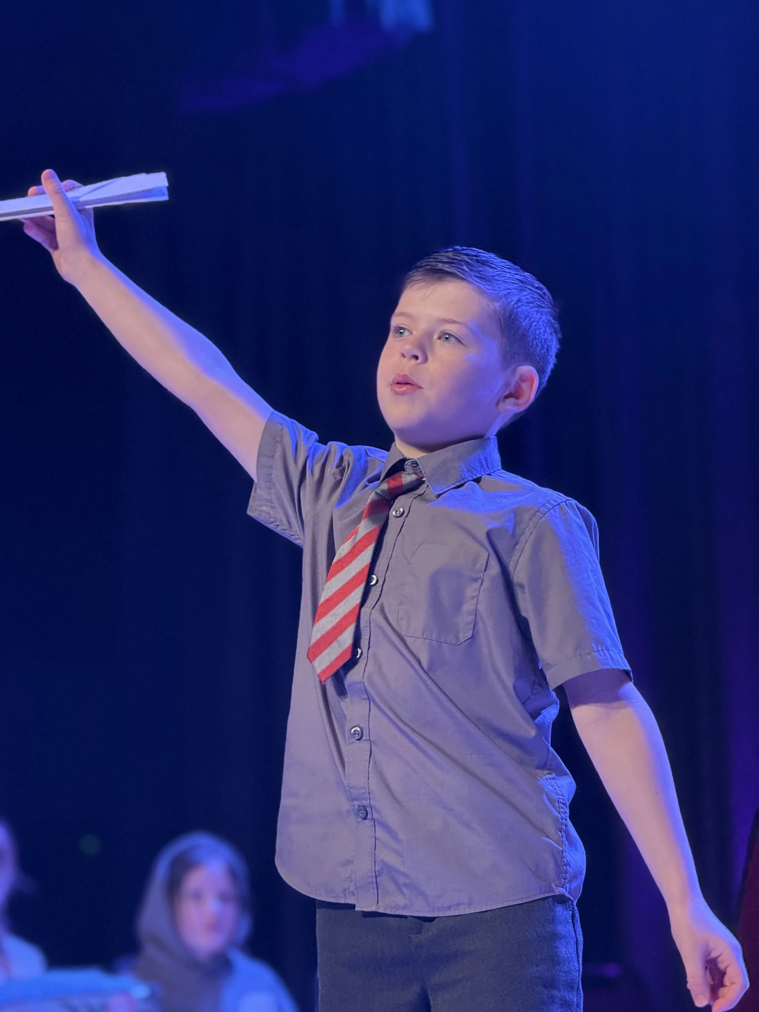 Jake Brennan acting out his piece from Dennis the Menace.jpeg