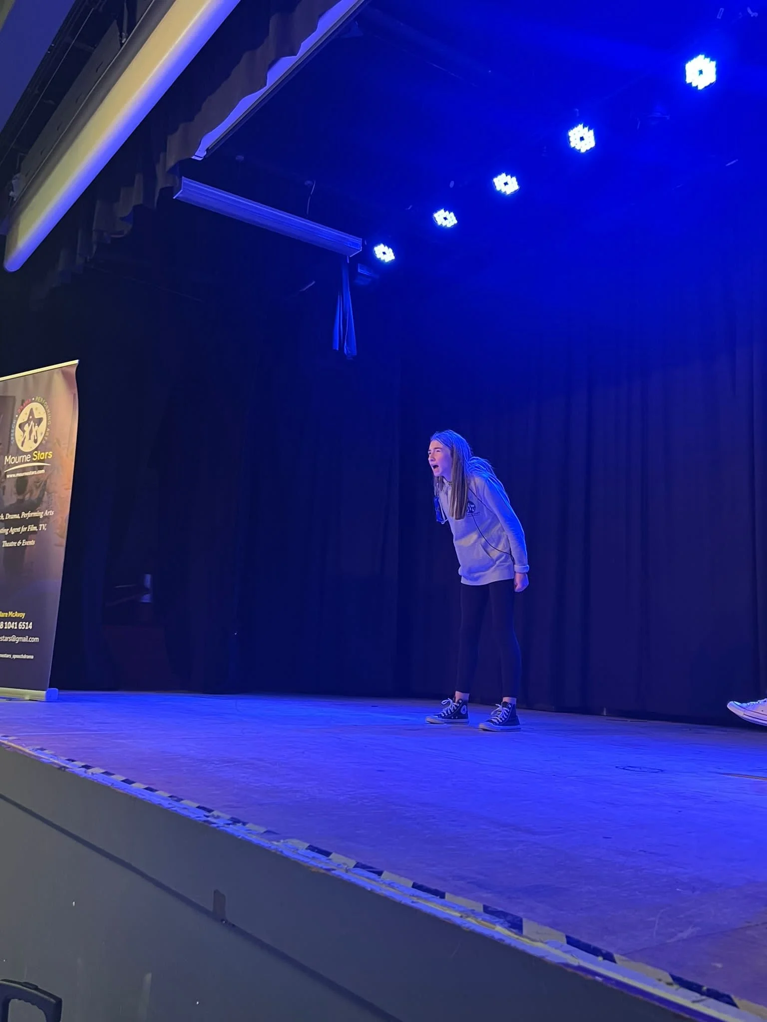 Aisling Vaughan performing in the Senior Acting competition.jpeg