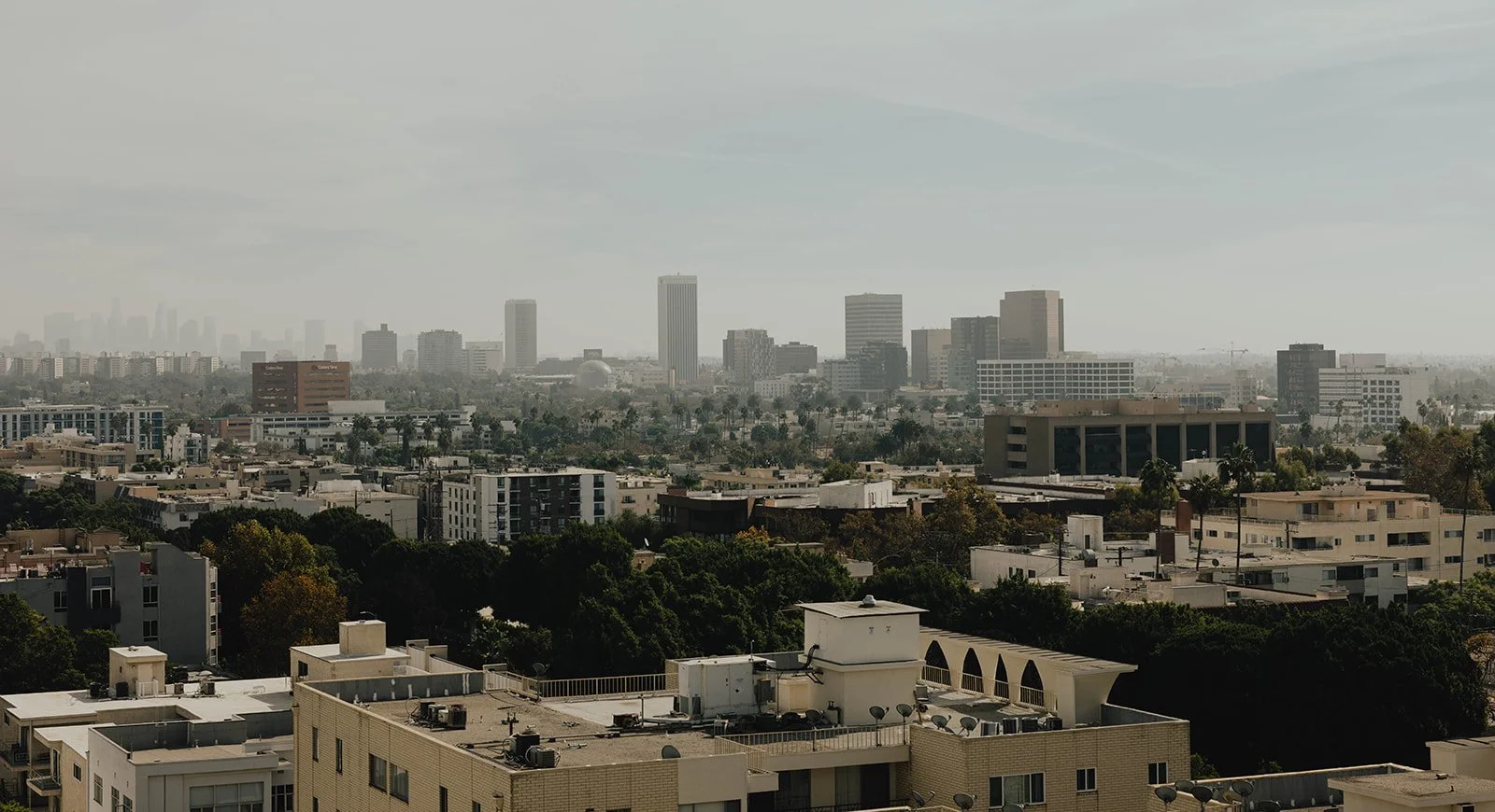 LA city views from The Ebell Venue