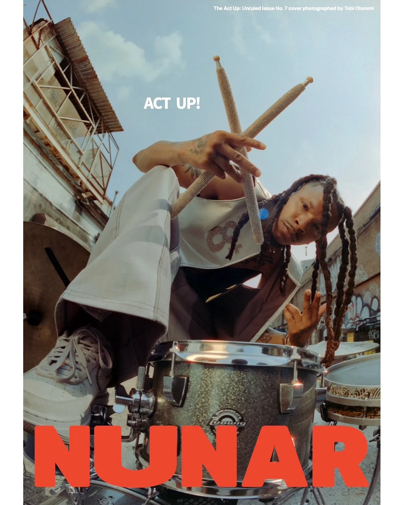 @malik.dope stars on the cover of the Act Up: Unruled Issue. ⁠
⁠
For our final cover, I sat down with hometown hero, world-renowned percussionist-musician, and inventor, Malik DOPE, to discuss his work to help train a new generation of go-go artists 