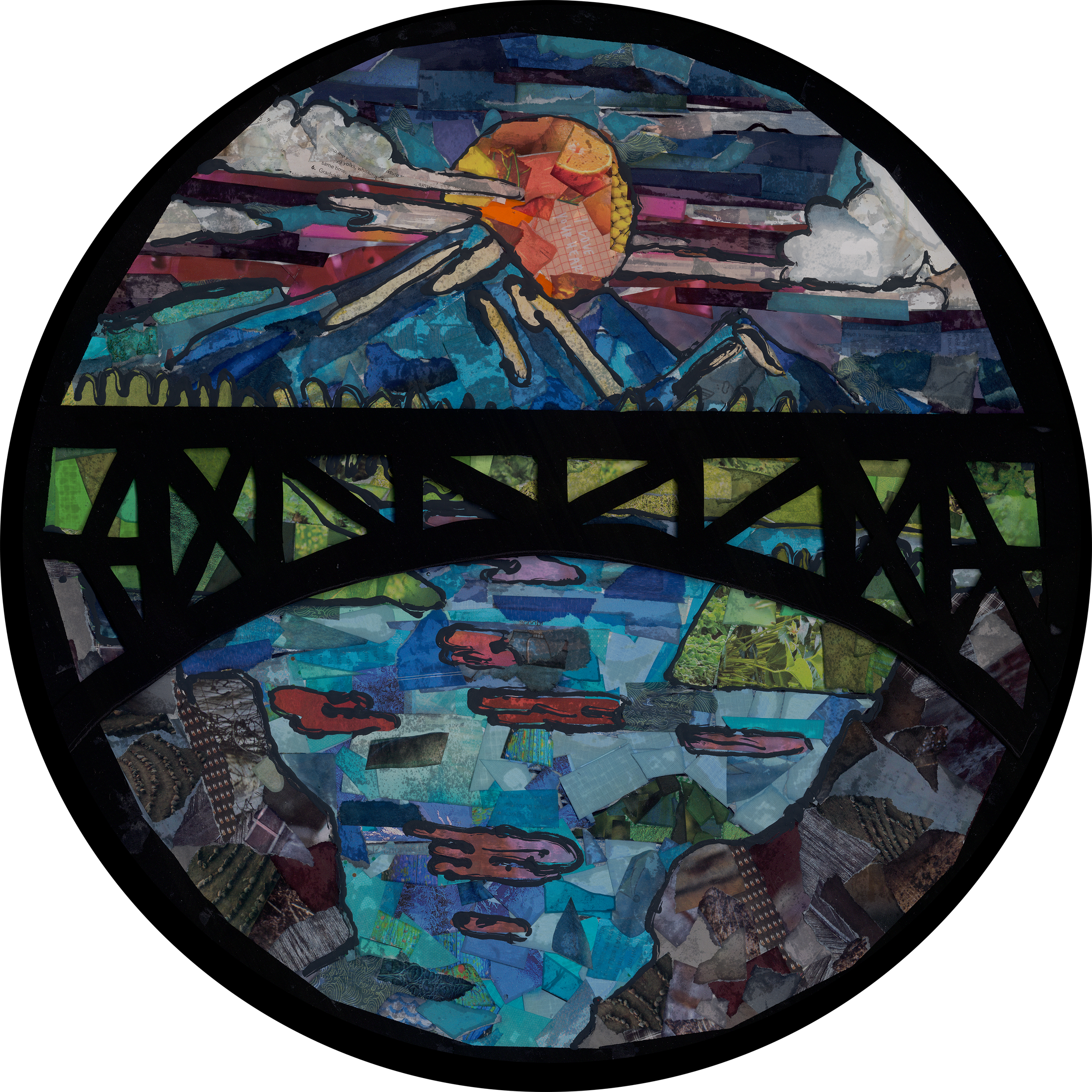 Art piece of bridge made by Wy'East class
