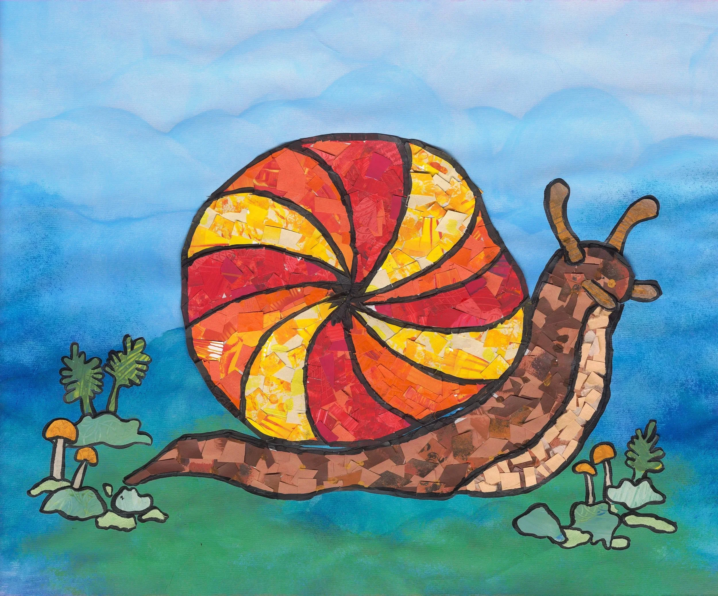 Mazama snail art piece