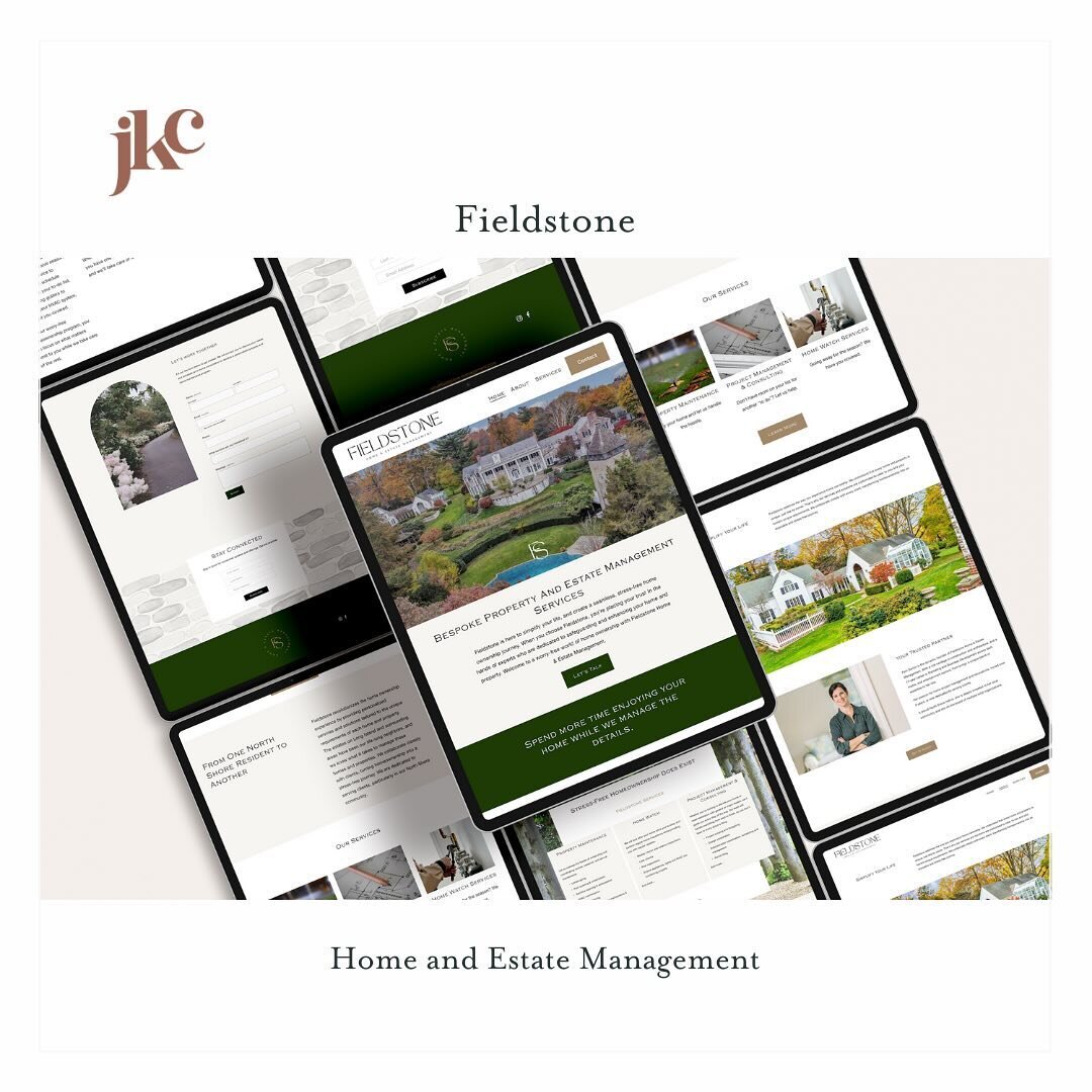 Welcome Fieldstone-management.com! Fieldstone is a bespoke property and estate management company on Long Island, NY. Fern, the founder of Fieldstone, was wonderful to work with on this project. More about the fieldstone website at the link in bio.

