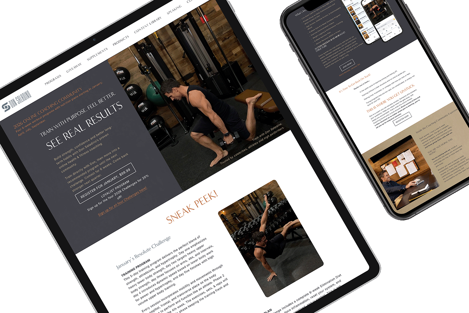 Don Saladino Health &amp; Fitness Large Scale Website Migration