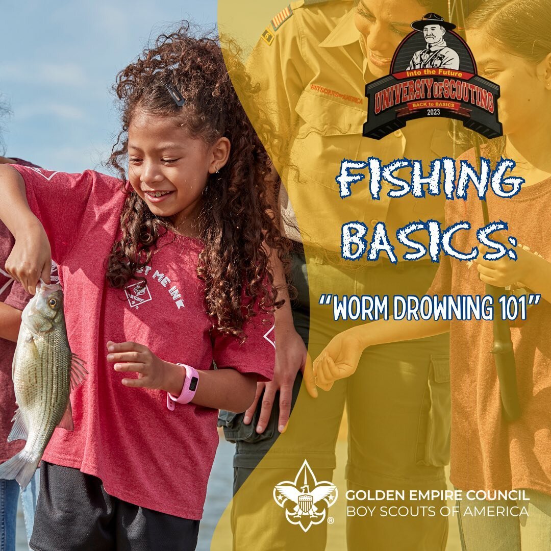 University of Scouting Saturday! 📚🎣

Have you ever wondered how to recruit, retain, and reactivate scouts? Fishing programs provide a major tool for both scouts and scouters, helping us deliver the promise of scouting. 🌟 

Fishing is one of the mo