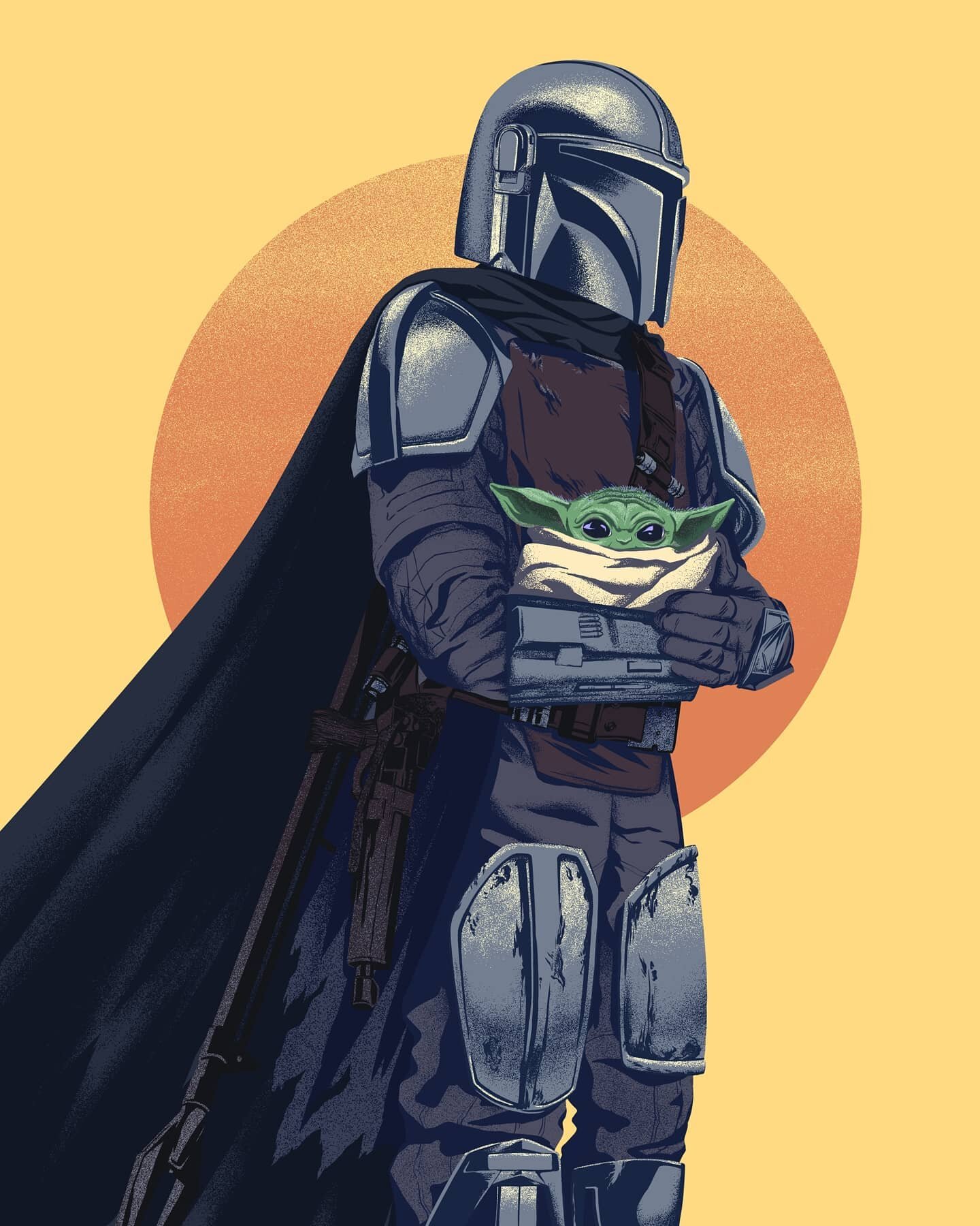 &quot;Take care of this little one... or maybe it will take care of you.&quot; Loved watching the Mandalorian when it was released and had lots of fun drawing Mando and baby Yoda for #maythe4th!

Which Star Wars film is your favorite?