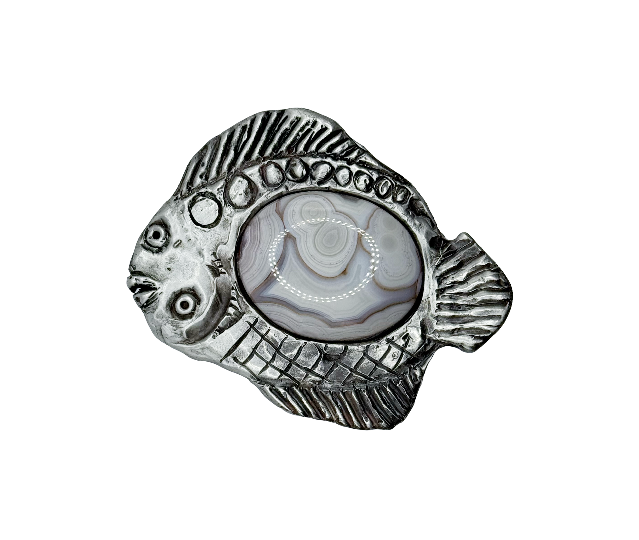 large flounder belt buckle