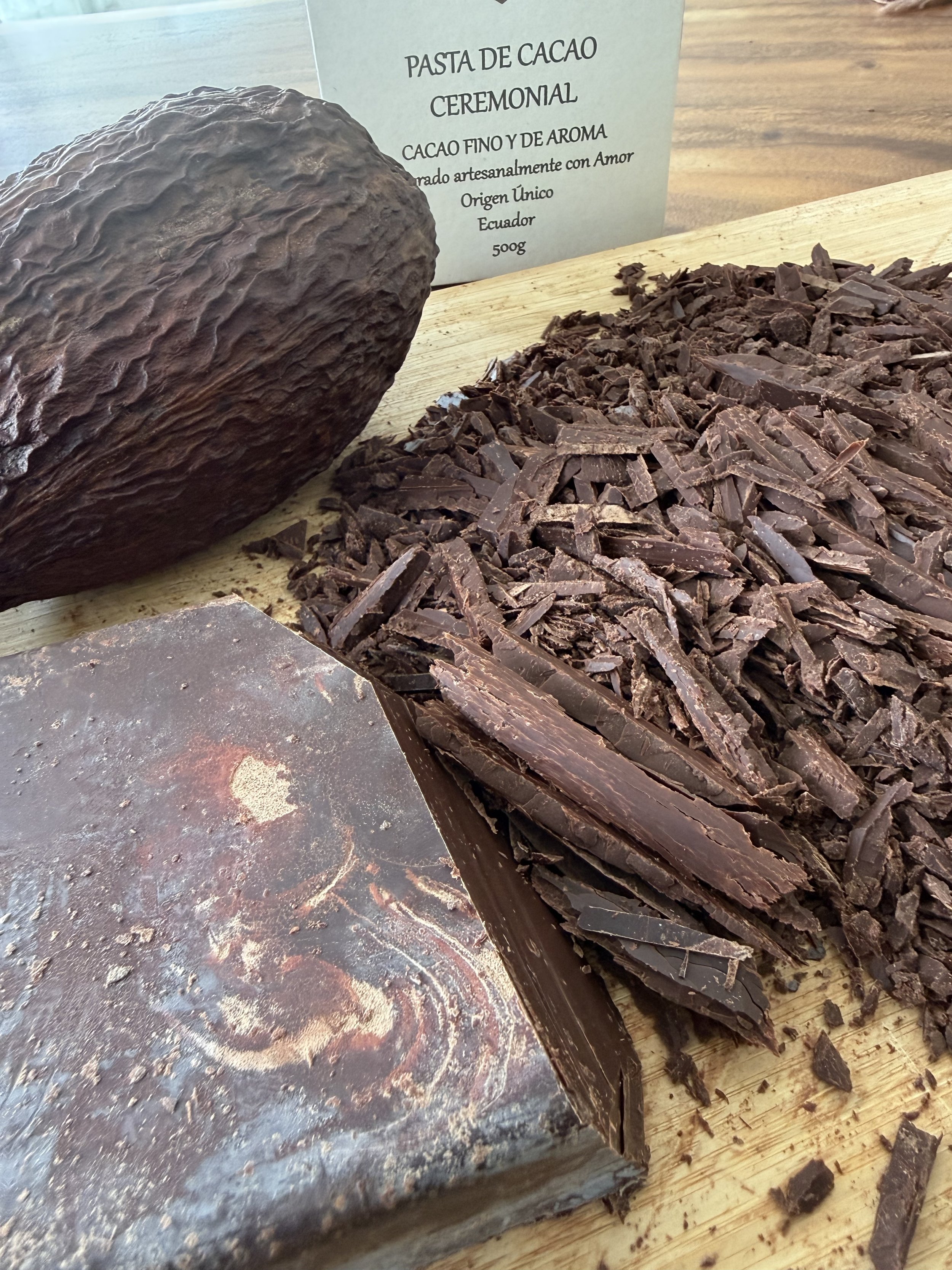 block of cacao dried cacao pod chopped cacao cacaoamor block