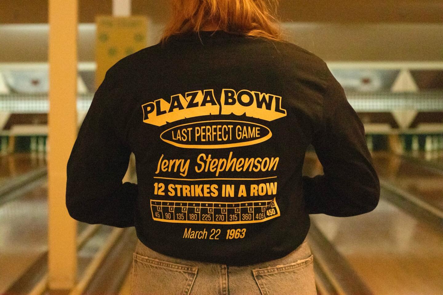 Jerry Shirt round 3 has arrived! 

Jerry&rsquo;s 1963 perfect game lives on as the last (and only) perfect game bowled on our lanes. 

A copy of the game scoresheet was graciously gifted to us from members of Jerry&rsquo;s family, and can now be foun