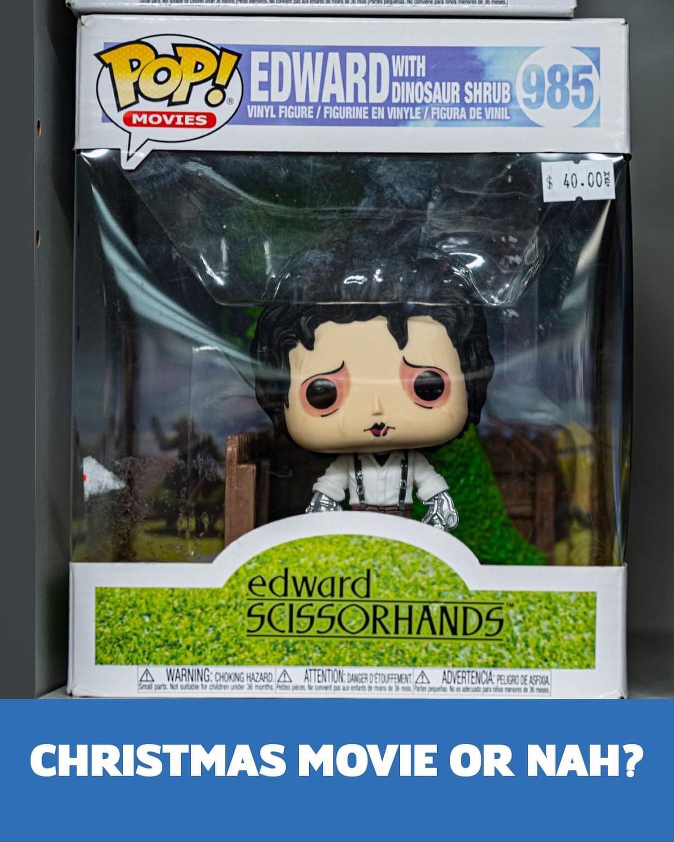 @jayhawkcoinsgamesandmore came across this Funko Pop and had a friendly debate whether Edward Scissorhands is a Christmas movie?

#funko #funkopop #pops #collection #collectibles #christmas #holidays #edwardscissorhands #movie #film #actor #timburton