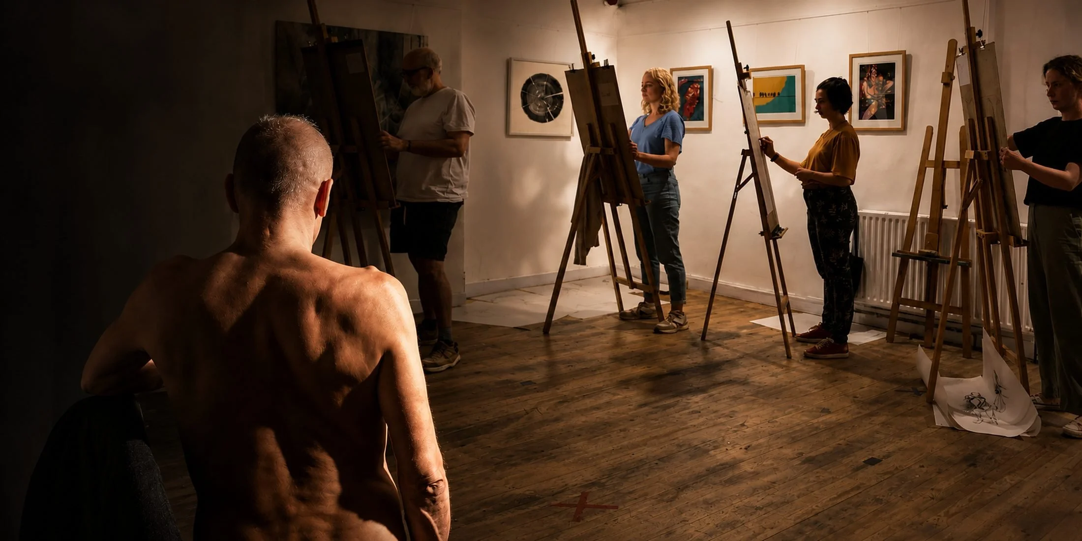 Life Drawing in charcoal for Northlight Life Drawing Course