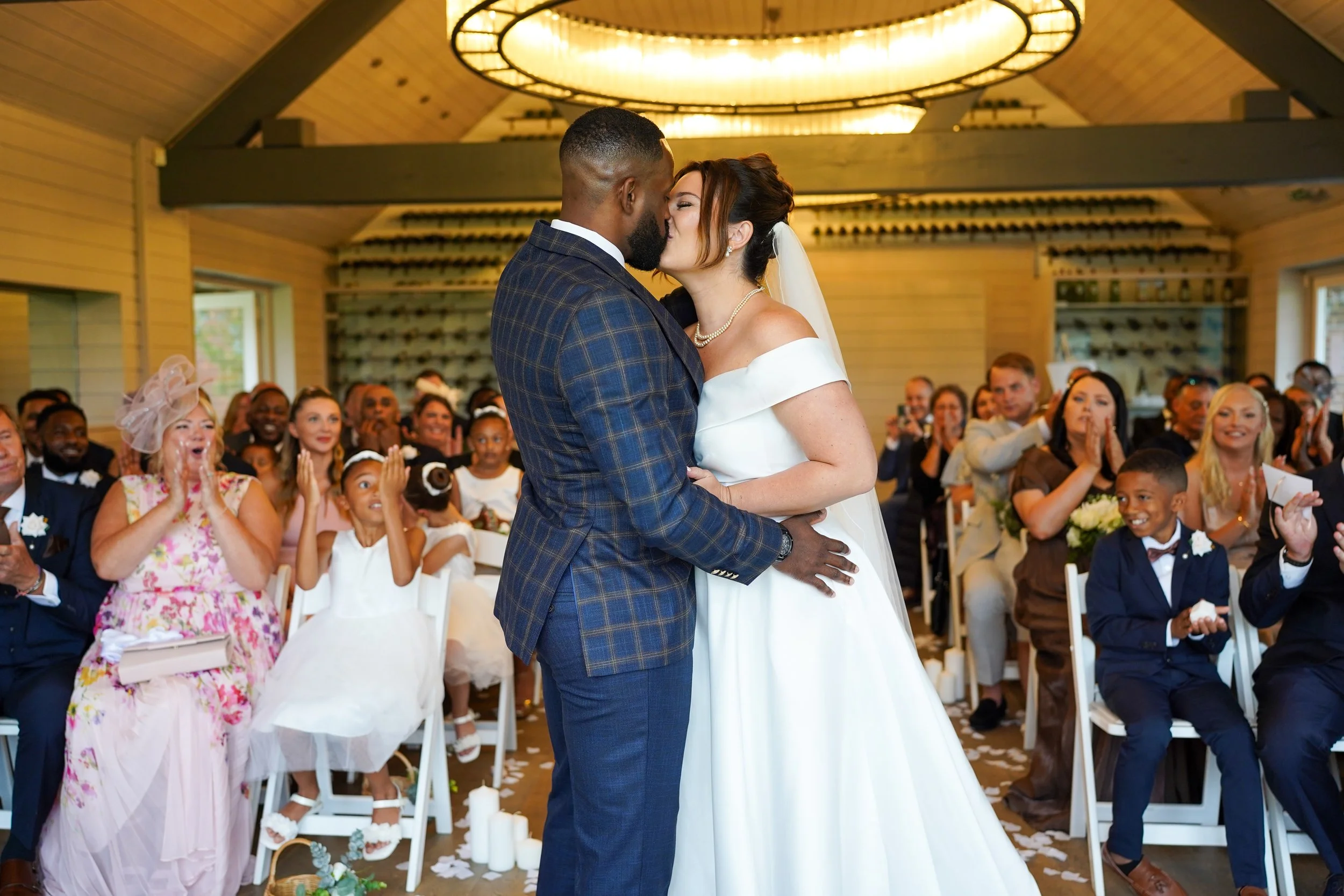 Wickham estate indoor wedding ceremony