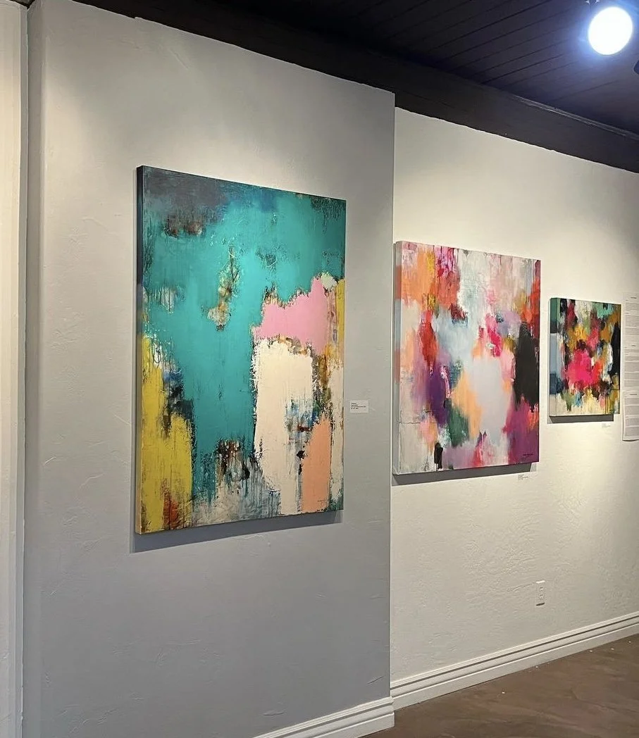 Casey Wakefield abstract paintings at Royse Contemporary