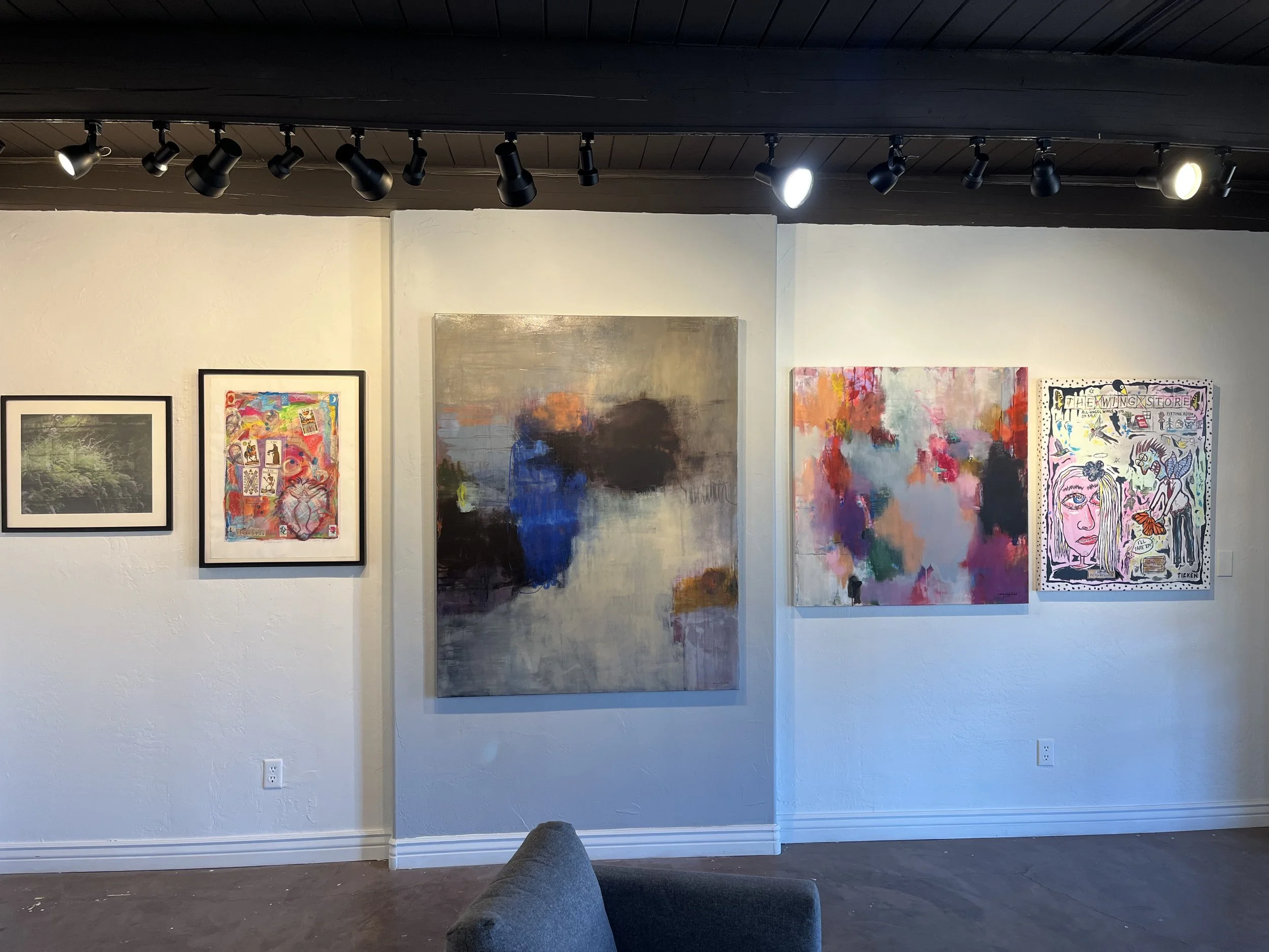 Abstract art titled Passing Night at Royse Contemporary Group Exhibition