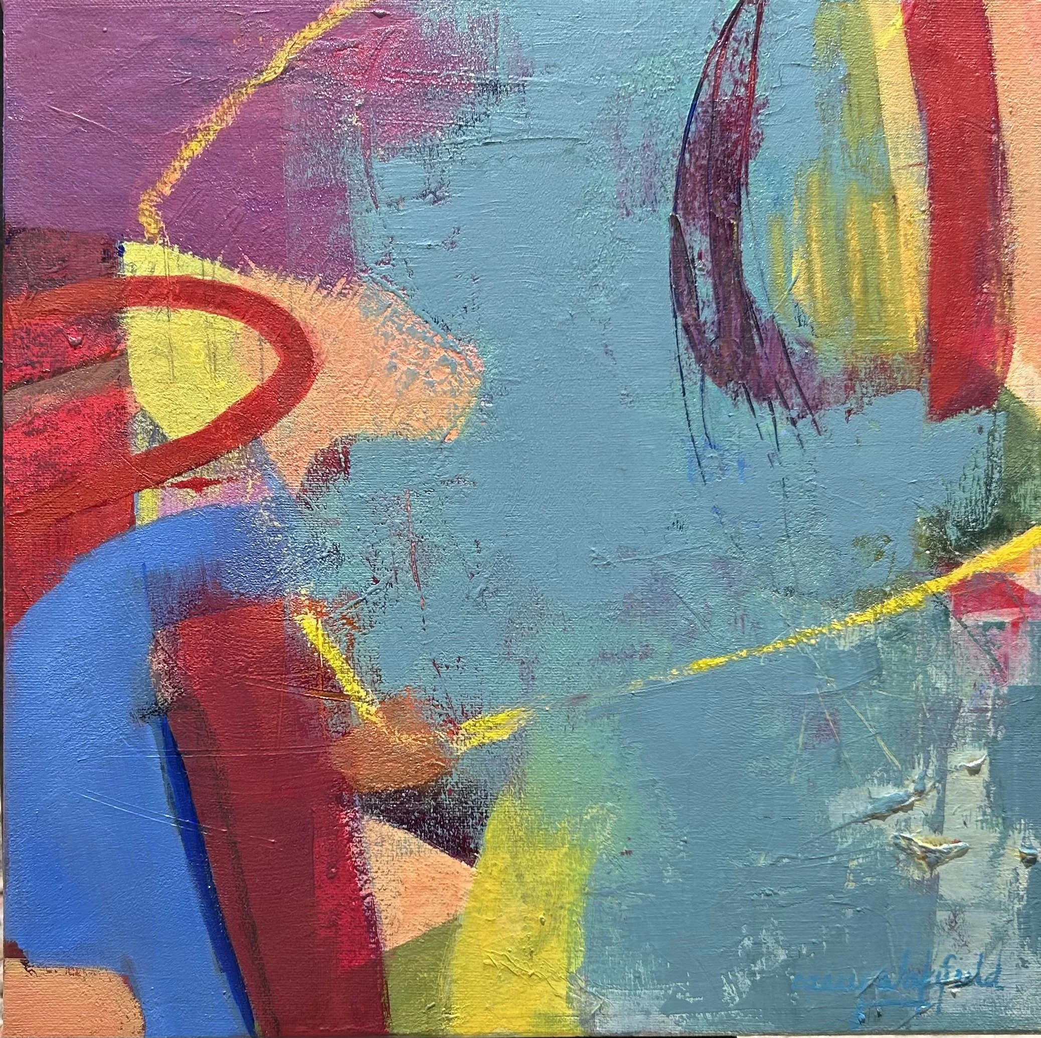 RADIANT SENTIMENTS | 12"x12" | Oil with Mixed Media on Canvas