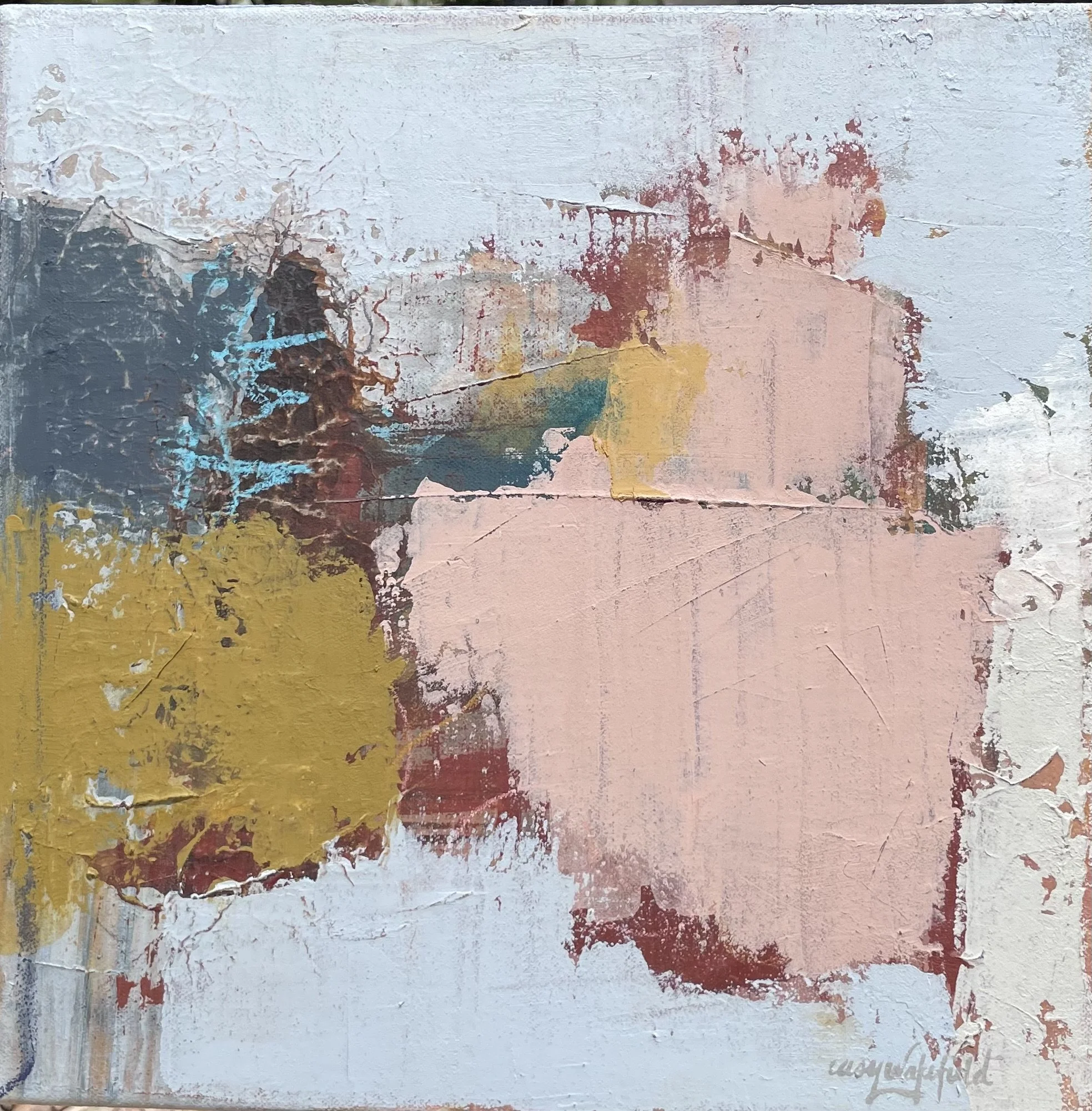 LIKE AIR | 12"x12" | Oil with Mixed Media on Canvas