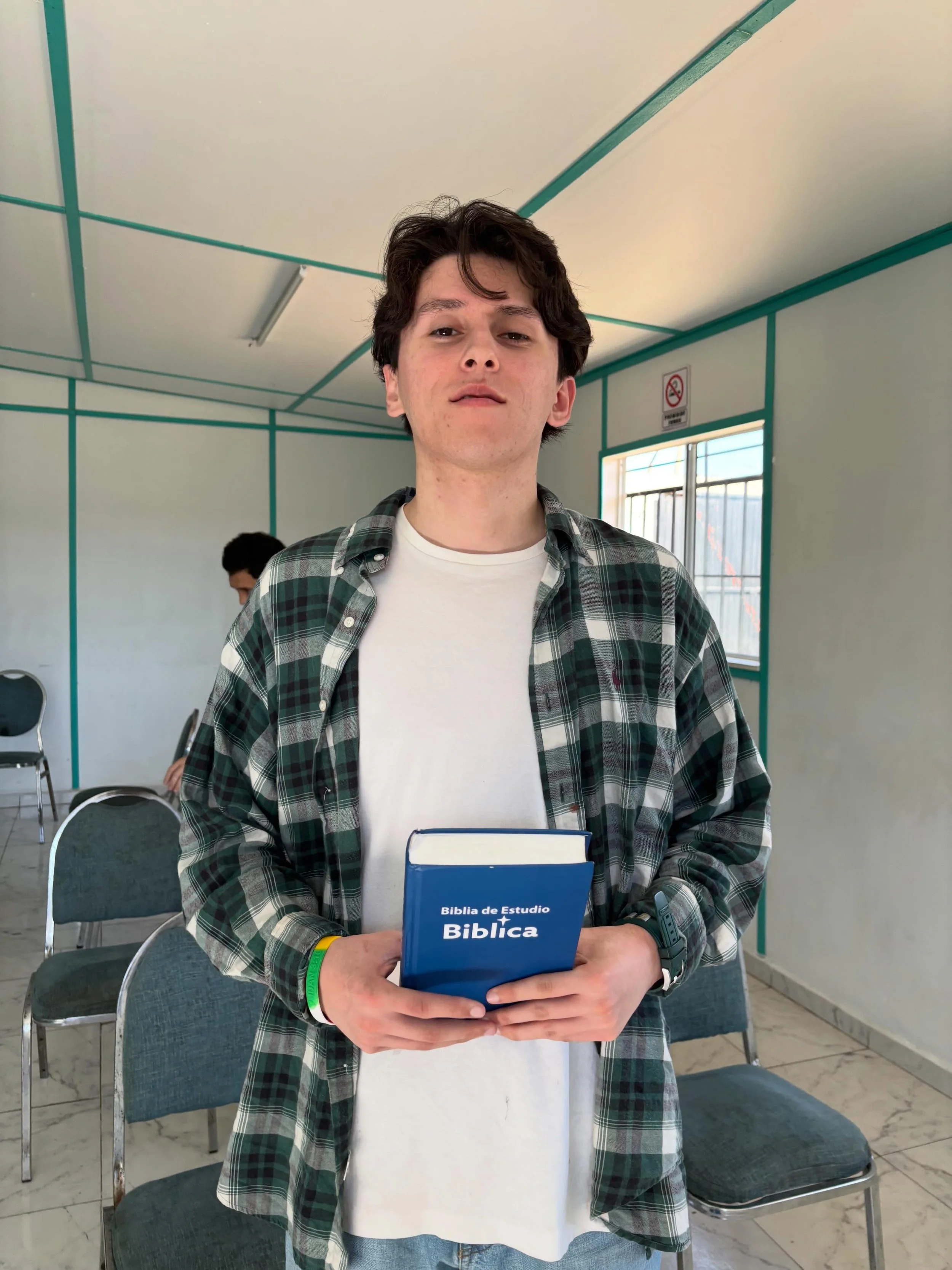This is Matteo from the Drug Rehab in Ensenada, Mexico. He was my translator when I taught there in September! It was a blessing to minister to him and pray for him as he was getting ready to leave the rehab. He wants to become a doctor. Pray for him