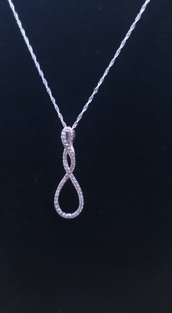 Beyond - 14kt White Gold Diamond 0.25ctw Diamond Pendant 18" 14kt White Gold Chain