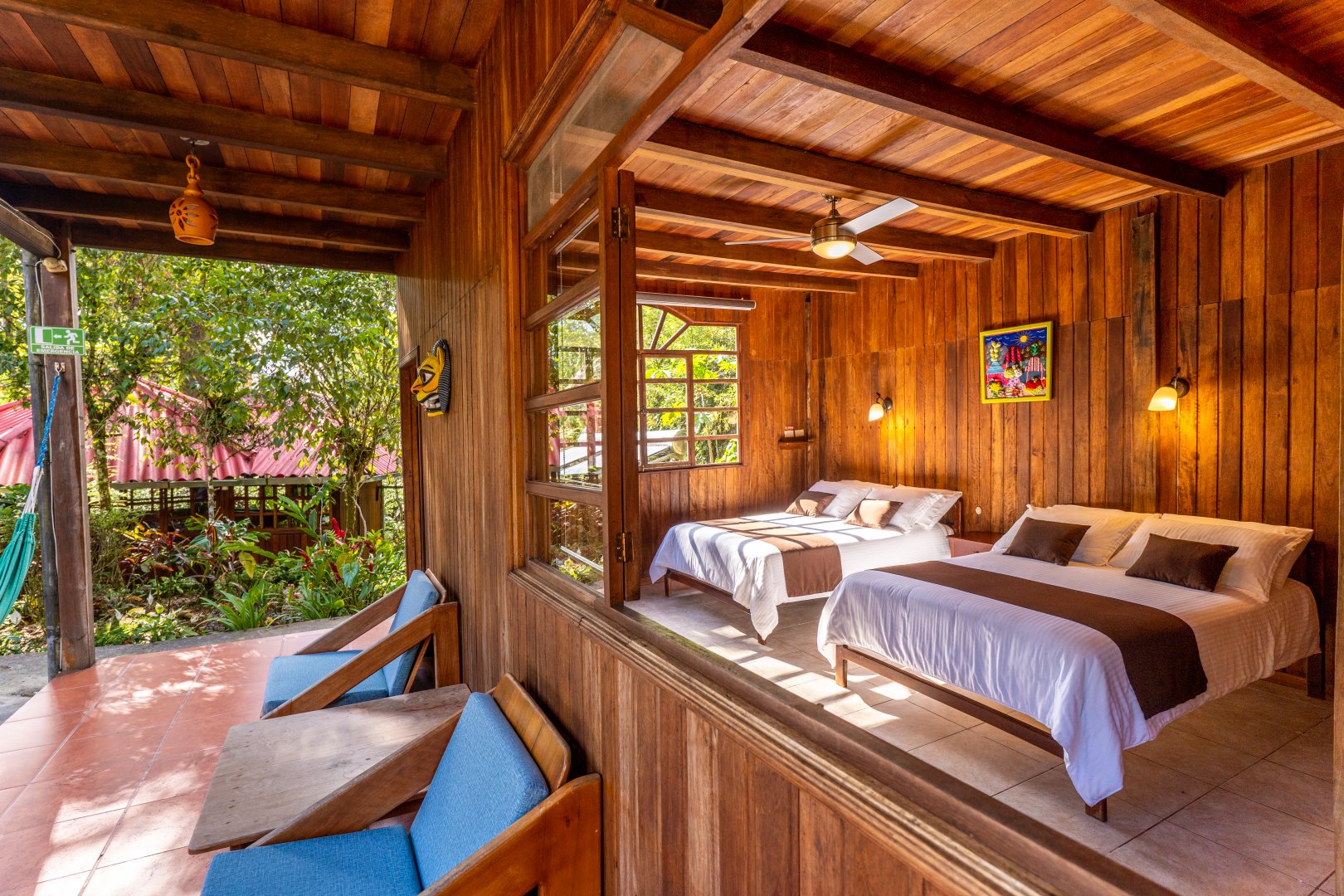 Habitación doble con vista al járdin