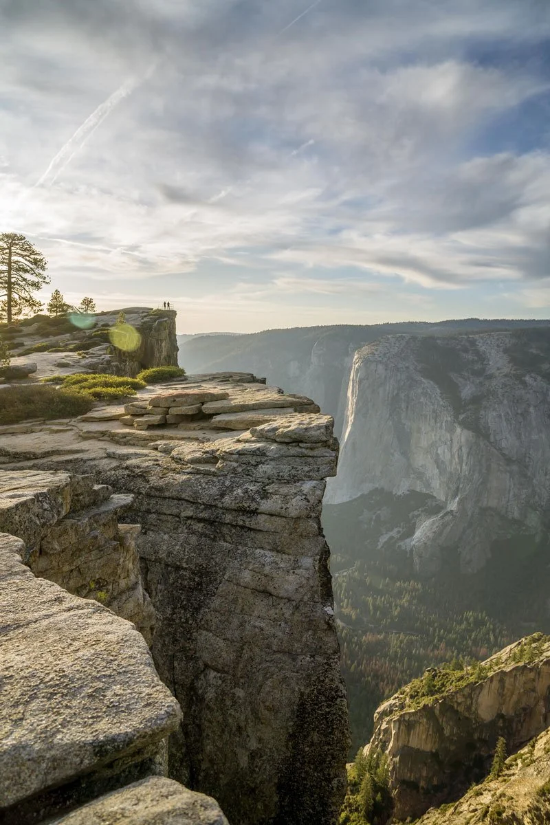 Taft Point in Yosemite National Park, a great day trip from the hostel, photo by Jackass Hostel host, Kim Lawson. 