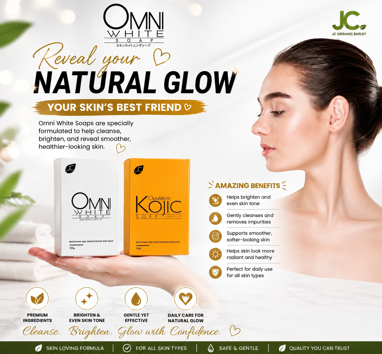 JC Omni White Kojic Soap (135 g)