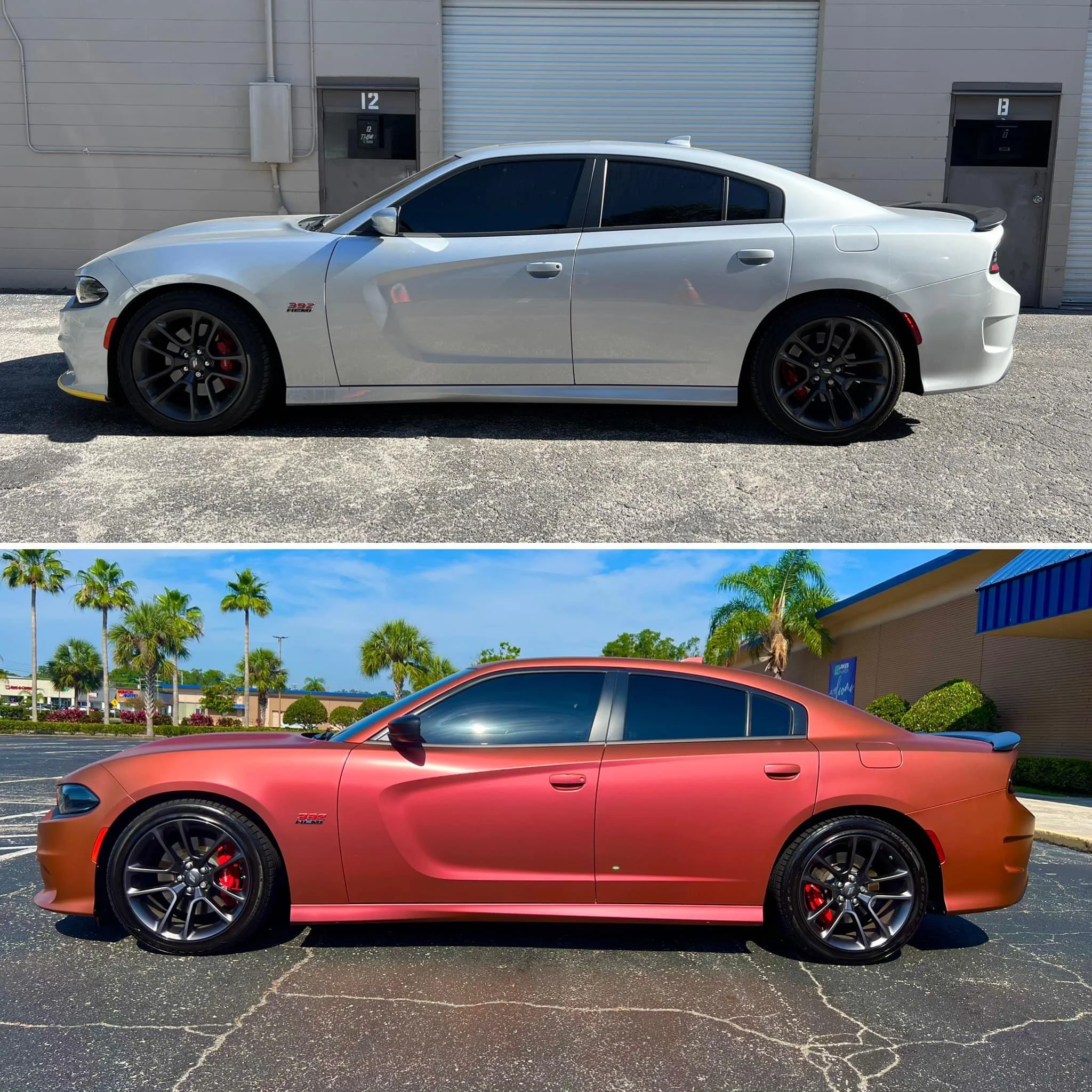 Dodge Charger spray wraps