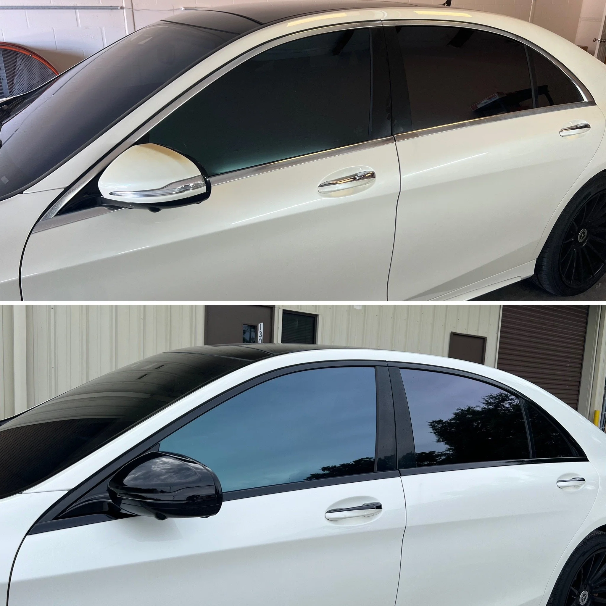 Mercedes Benz chrome delete