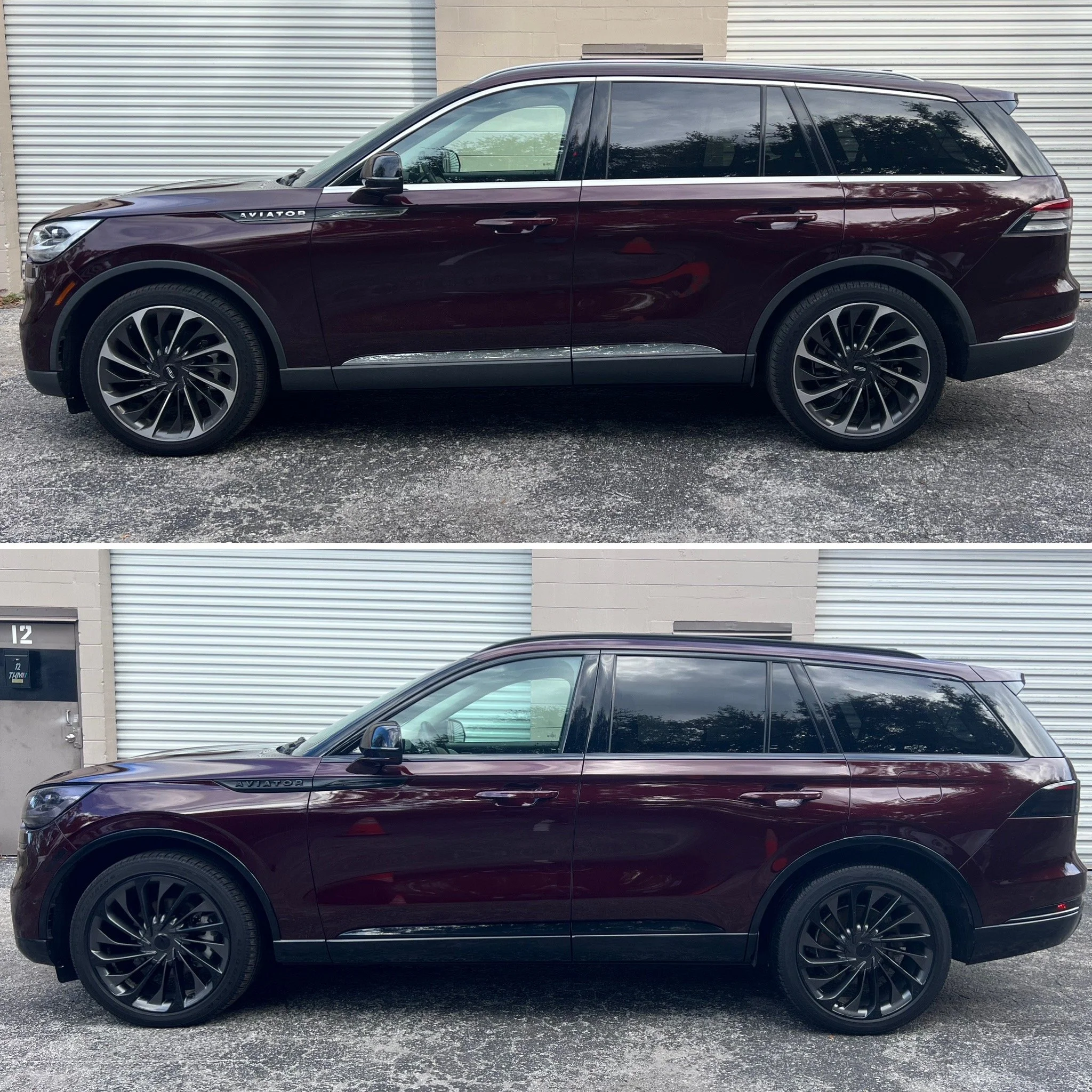 Lincoln Aviator chrome delete