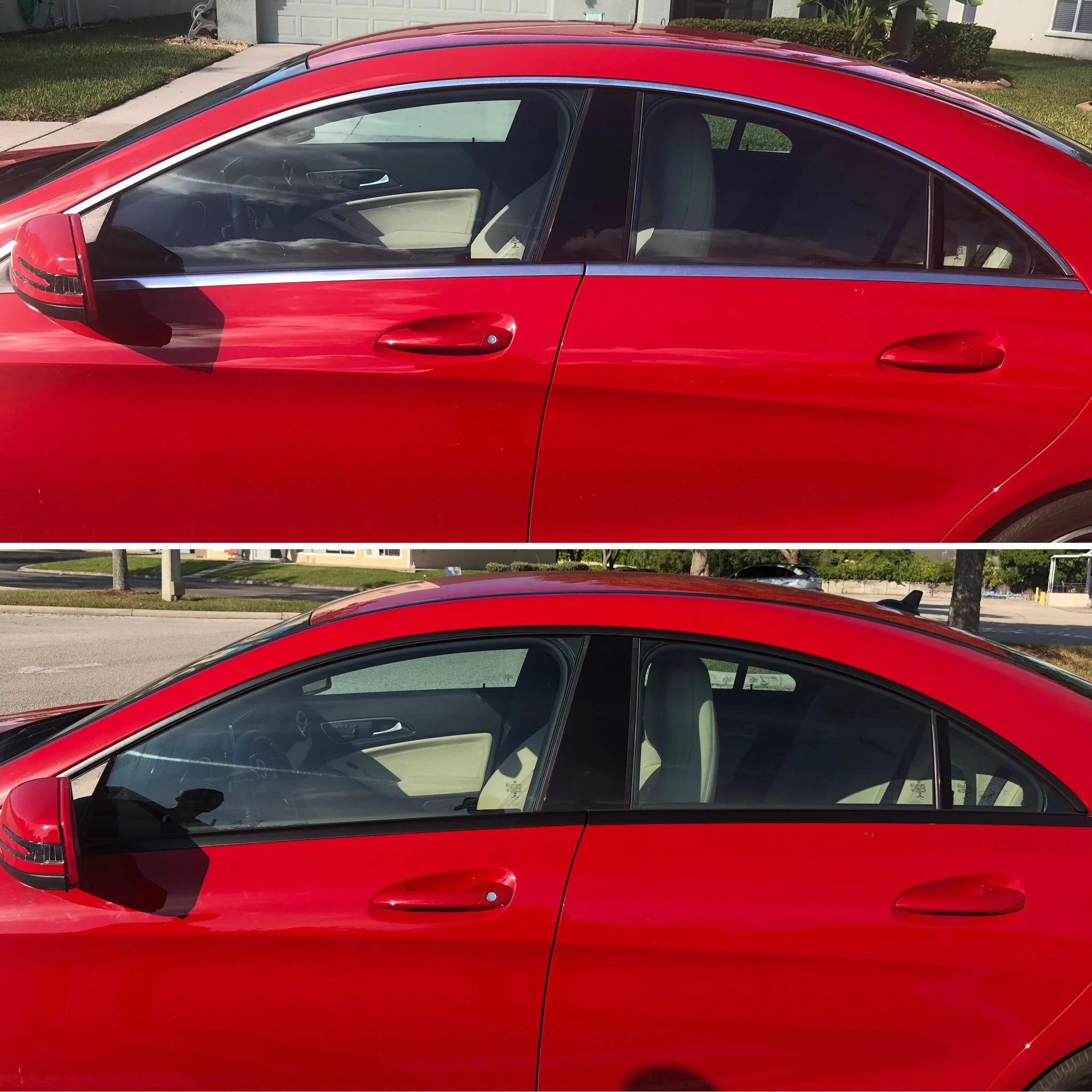 Mercedes Benz chrome delete