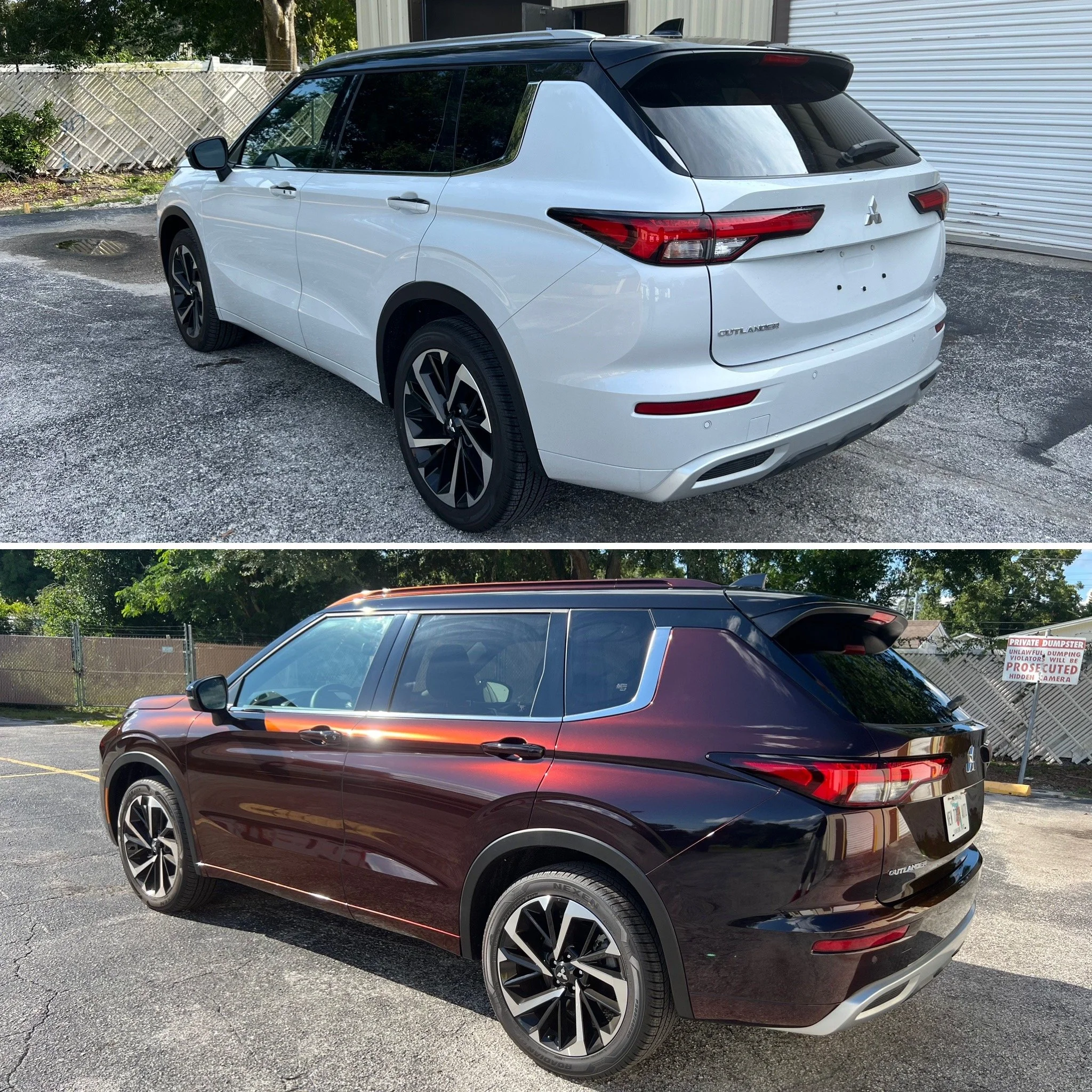 Color changing truck wraps