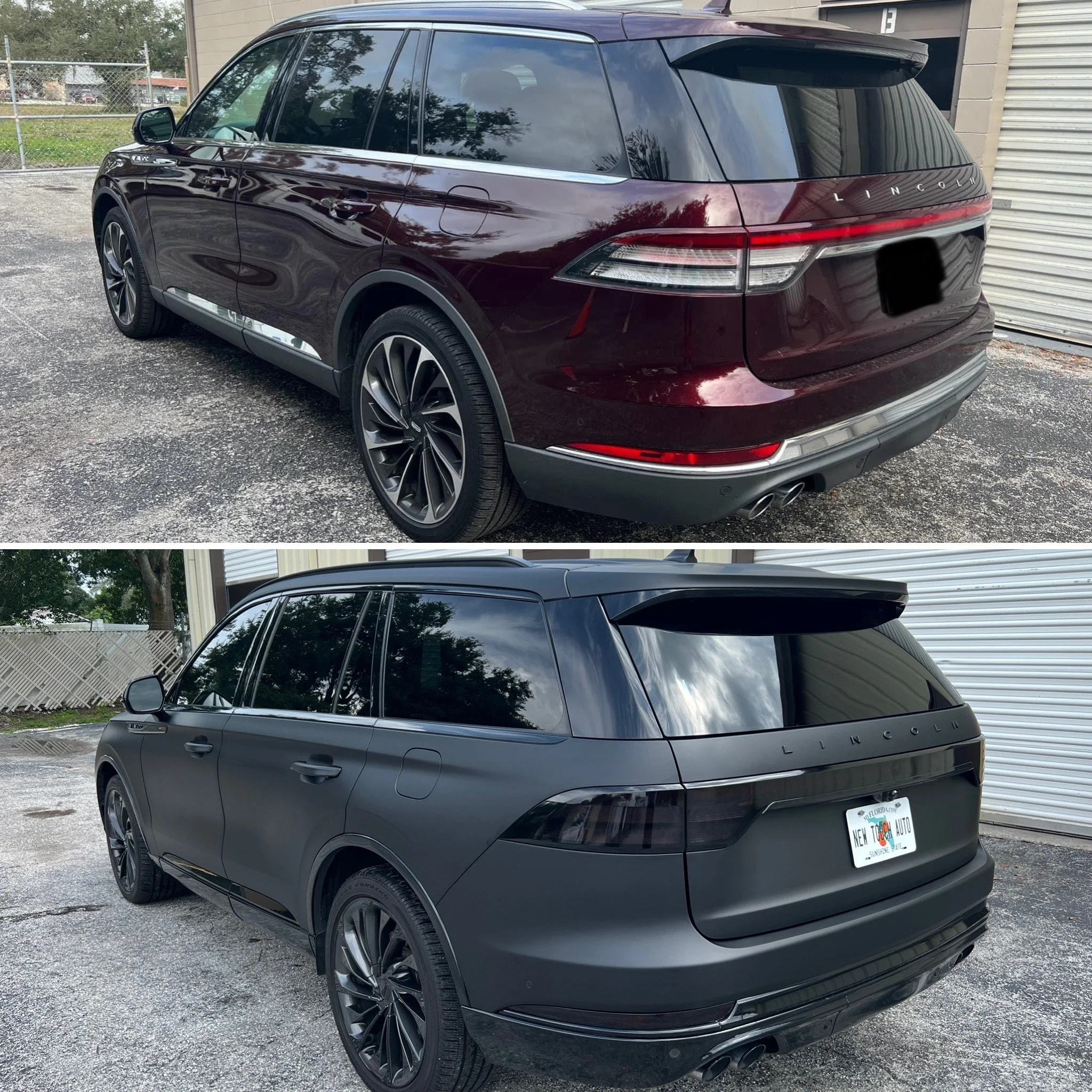 Lincoln Aviator vinyl wrapped