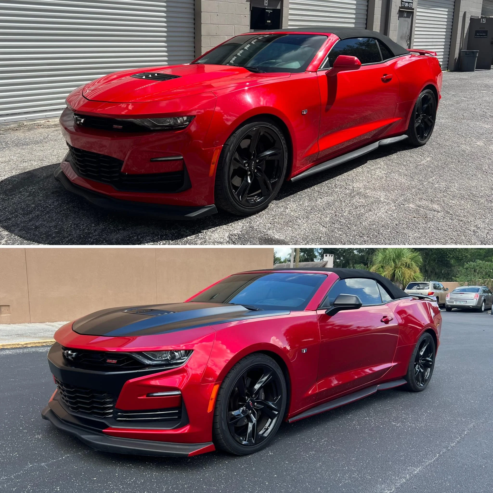 Sport cars vinyl wrapped