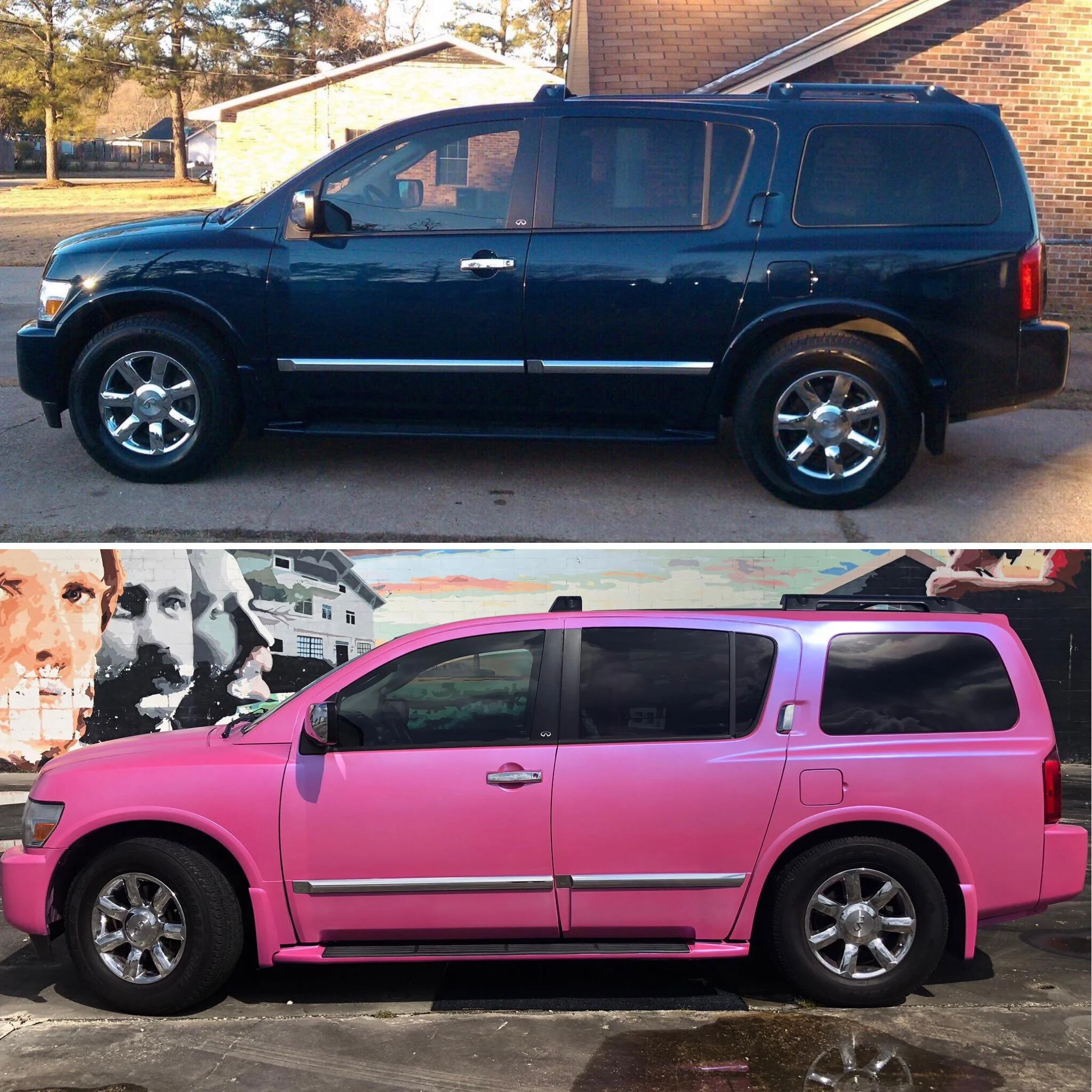 Infiniti QX56 spray wrap
