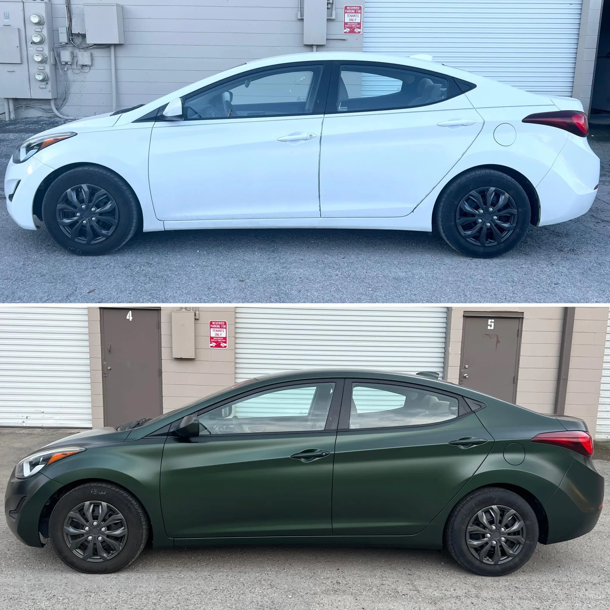 Hyundai Elantra spray wrap