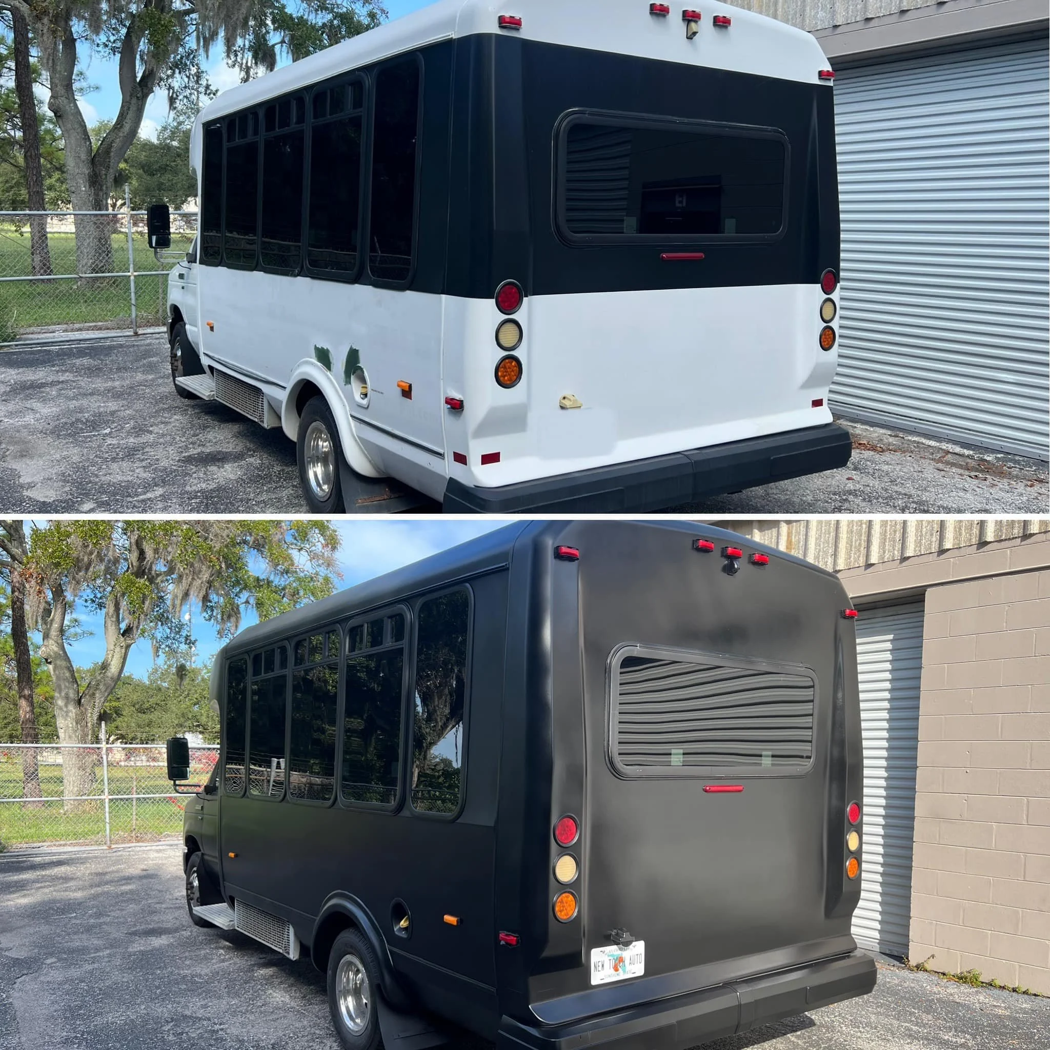 Wrapped party bus