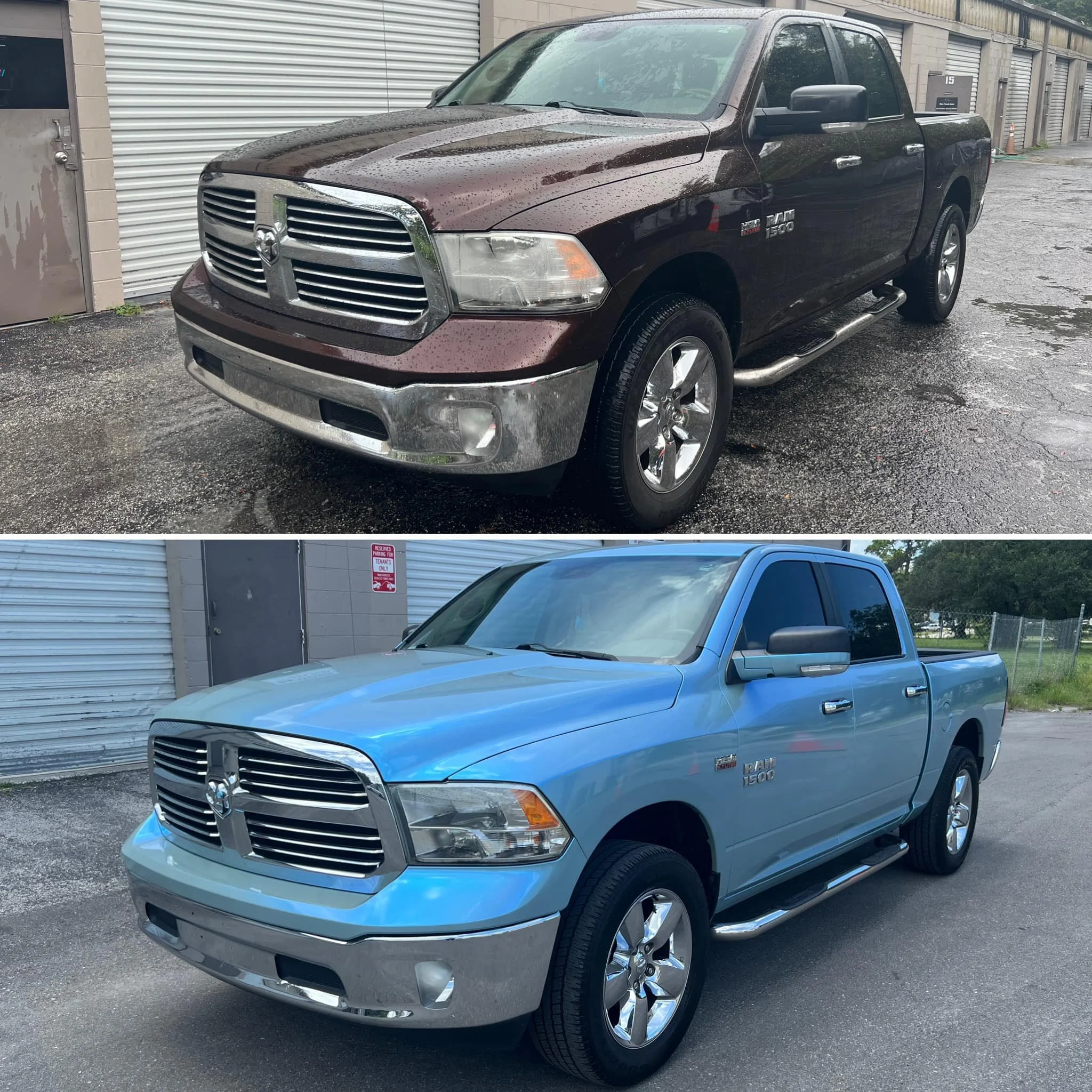 Color changing truck wraps