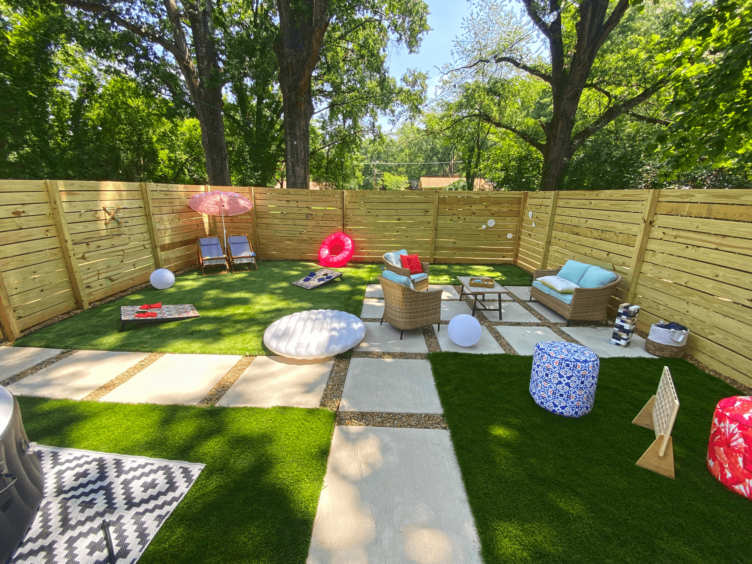 Alex's lawnscape redesigned a clients back in Charlotte, NC