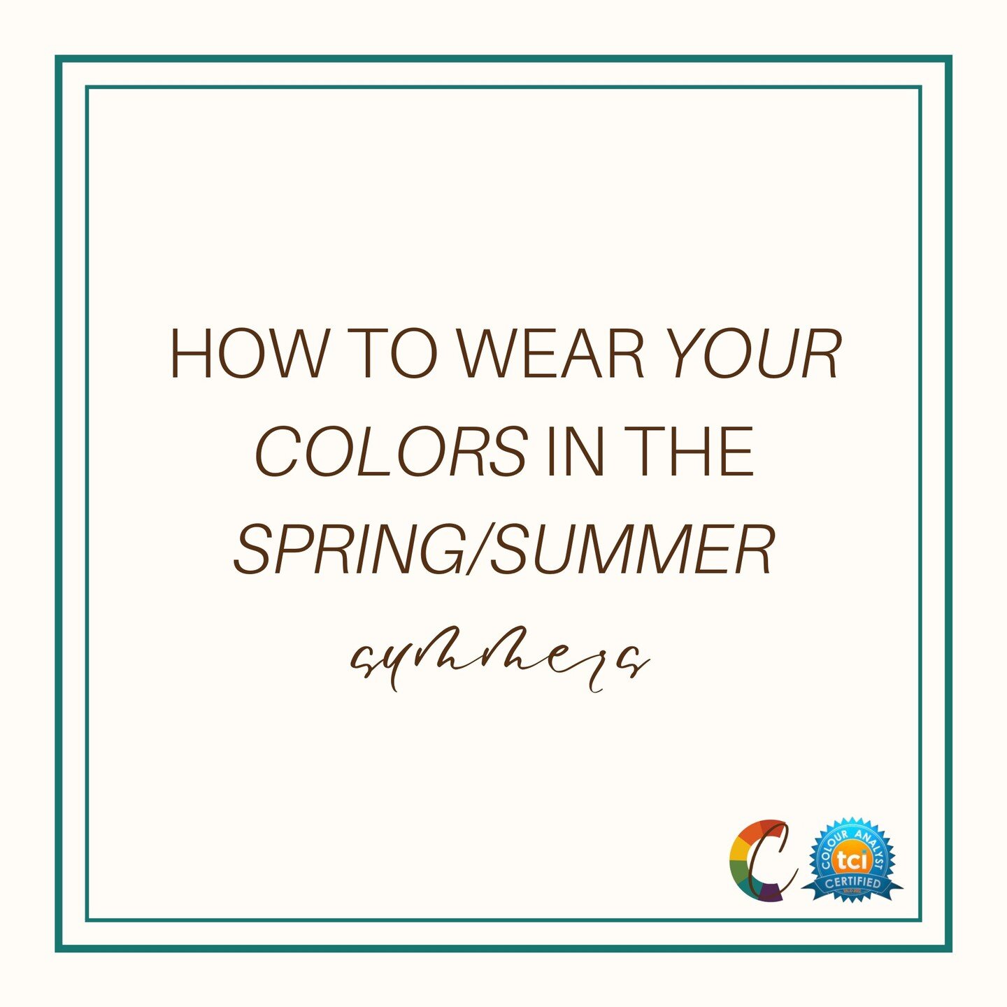 Just like the Winters and Autumns, the Summer tones have bountiful options of colors to wear during the warmer months.

The lightness, or value levels, of the three Summer tones already &quot;lean into&quot; the lightness of the Spring and Summer mon