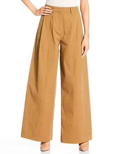 Line and Dot Tove Coordinating High Waisted Trouser Pants - Mocha