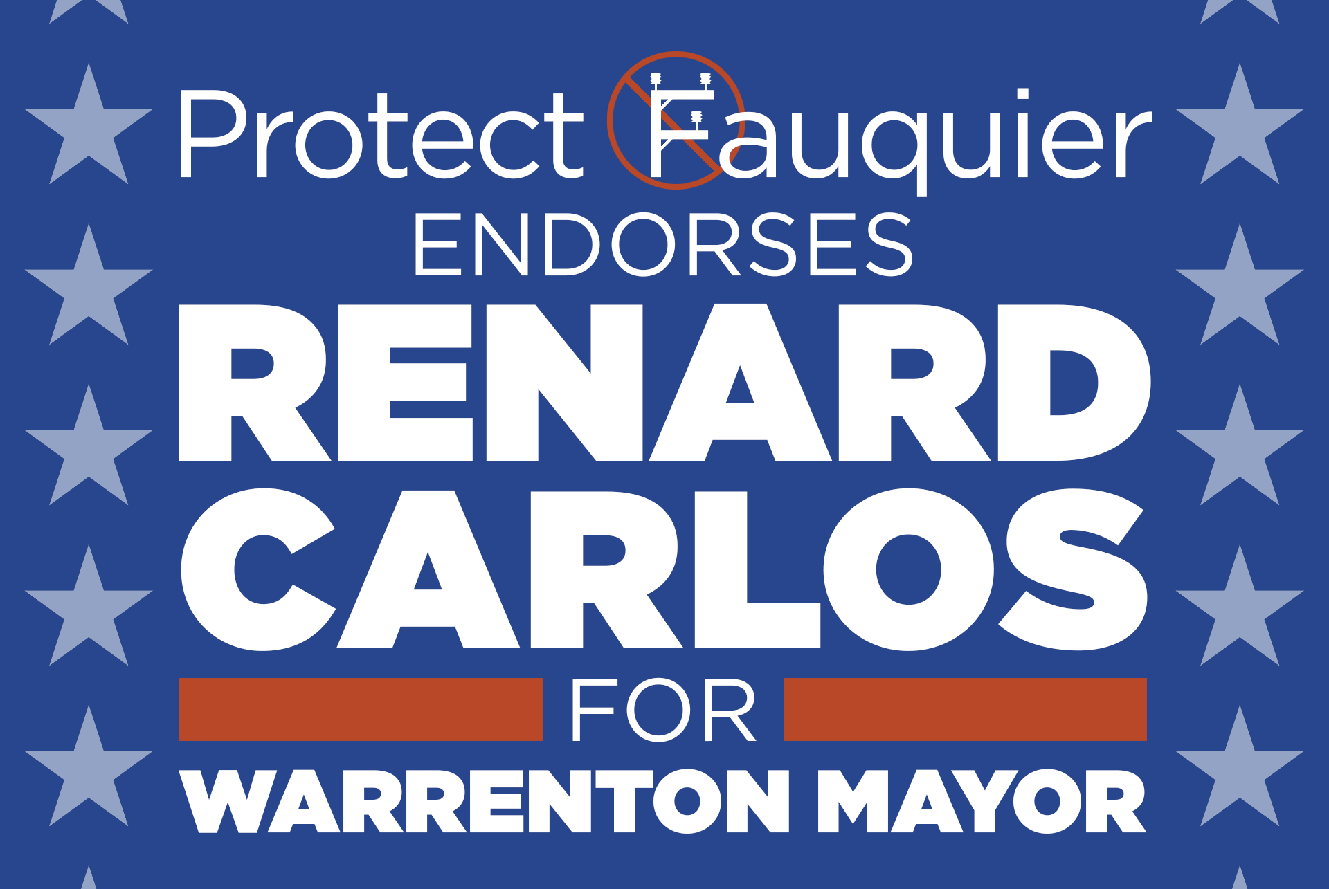 Protect Fauquier Endorses Renard Carlos for Warrenton Mayor