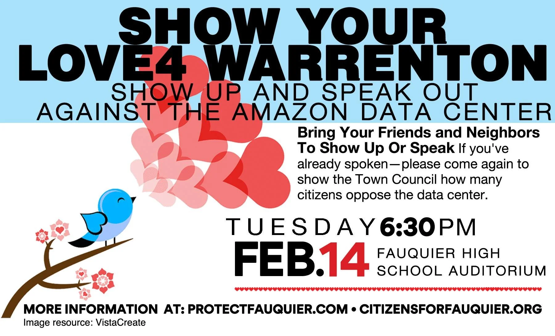 SHOW YOUR LOVE FOR WARRENTON TONIGHT!