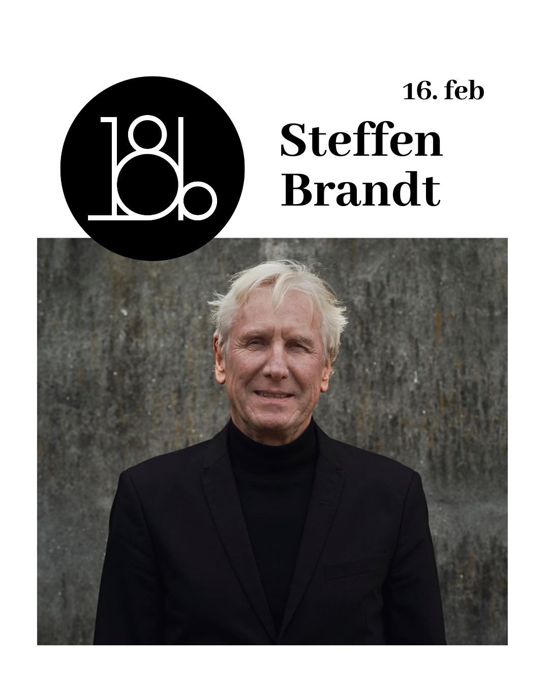 Steffen Brandt i 18b UDSOLGT