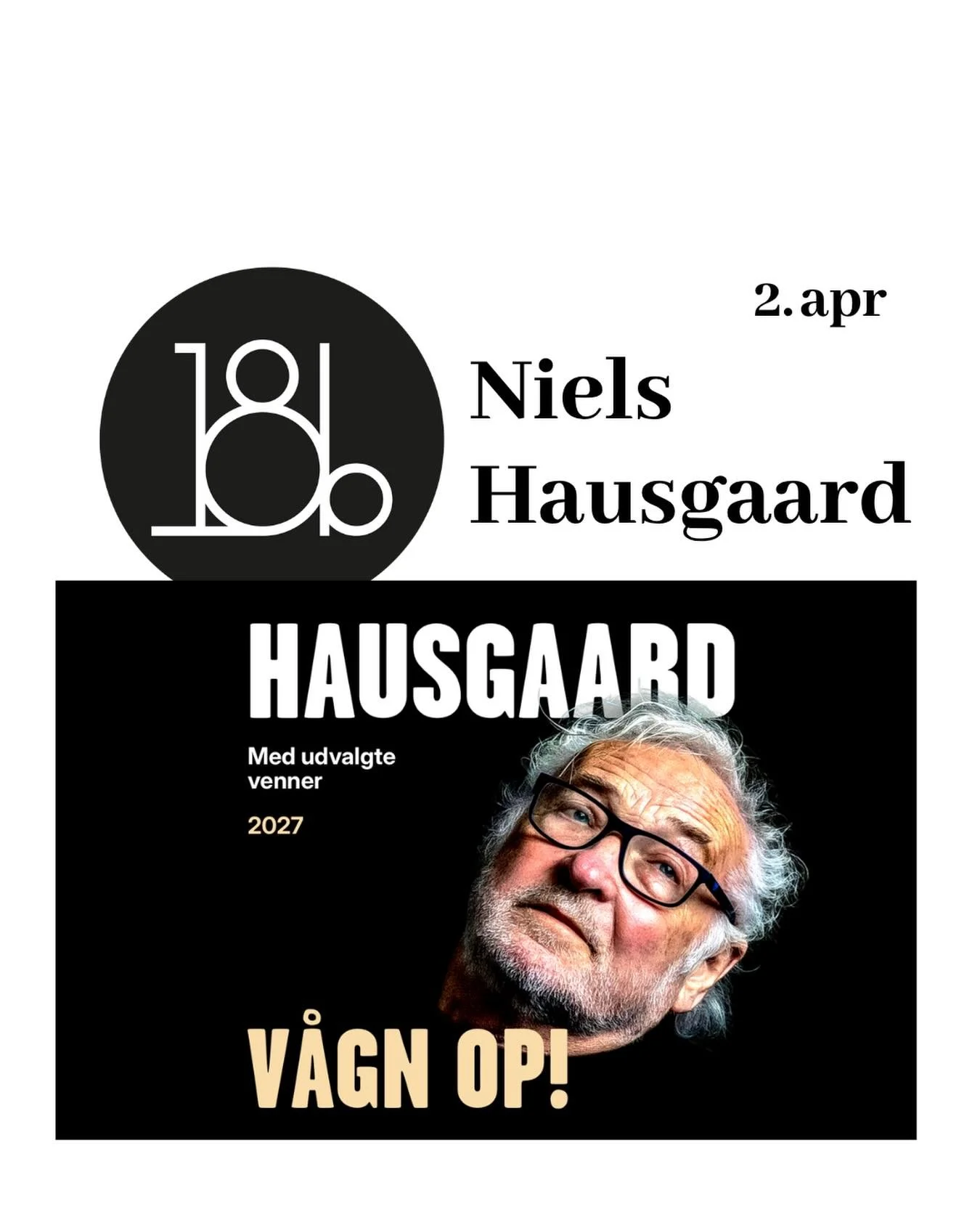 Jeg har h&oslash;rt Niels Hausgaard fort&aelig;lle at han ikke n&oslash;dvendigvis bliver klogere men at han bliver bedre til at forst&aring; mennesker - og det er det jeg vil!! S&oslash;ge forst&aring;elsen. ❤️

Niels er en god mand og en kammerat a