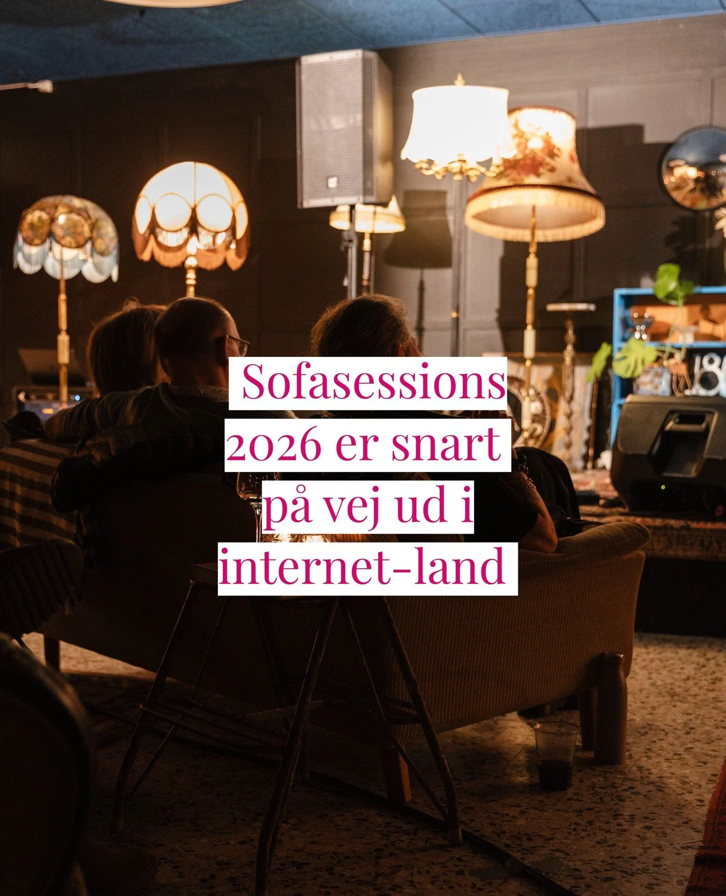 Sofasessions fra 2026 er snart p&aring; vej ud i internetland.⁠
Vil du v&aelig;re en kammerat og tjekke det ud?? ⁠
L&aelig;gge dem i hjertelommen, se det, h&oslash;re det og huske de dygtige 4 kunstnere?? Forsl&aring; dem p&aring; den lokale radiosta