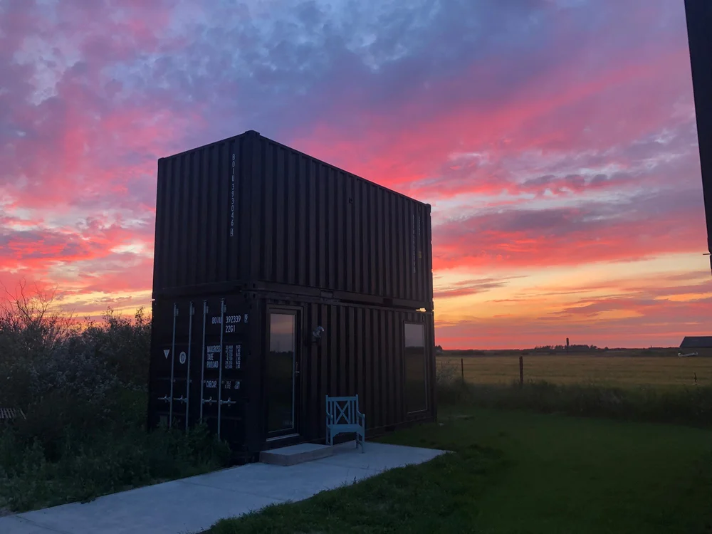 4-mands containerhus ved 18b