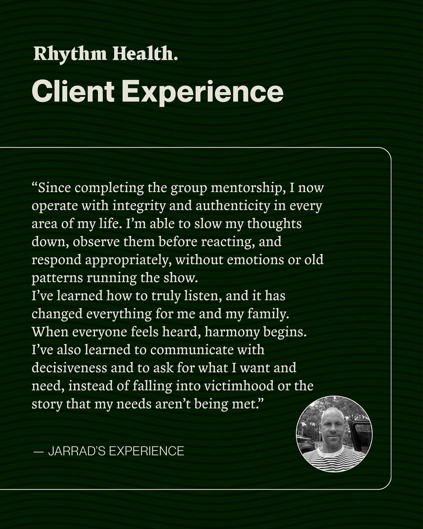 New ways of being.

That&rsquo;s what men take from this journey.

Not because it&rsquo;s handed to them, but because they create it. By showing up. Taking a risk. Leaning in. Letting themselves be supported.

Yes, we cover practical life skills (and