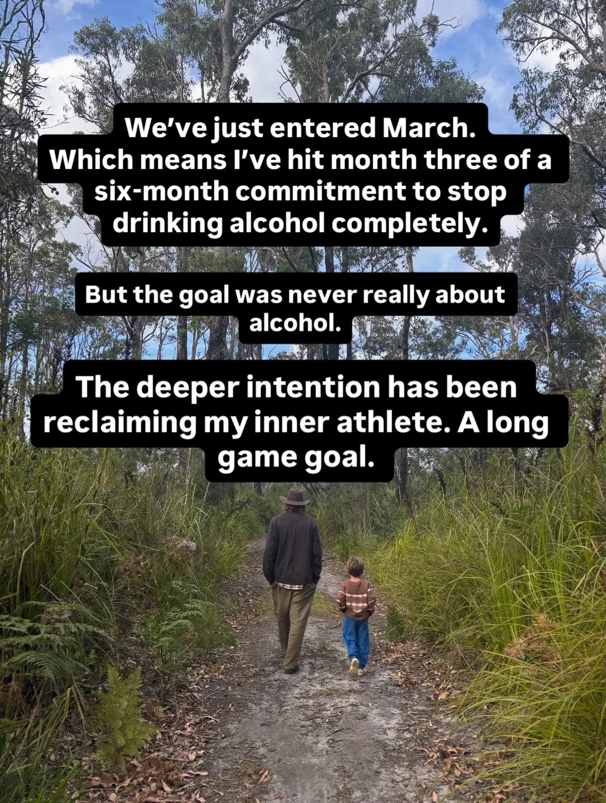 I&rsquo;m sharing this month-to-month because it keeps me honest.

When you remove the quick pressure release, you start seeing yourself more clearly. Self honesty is easier to embody. 

The impulses. The habits. The gap between intention and identit